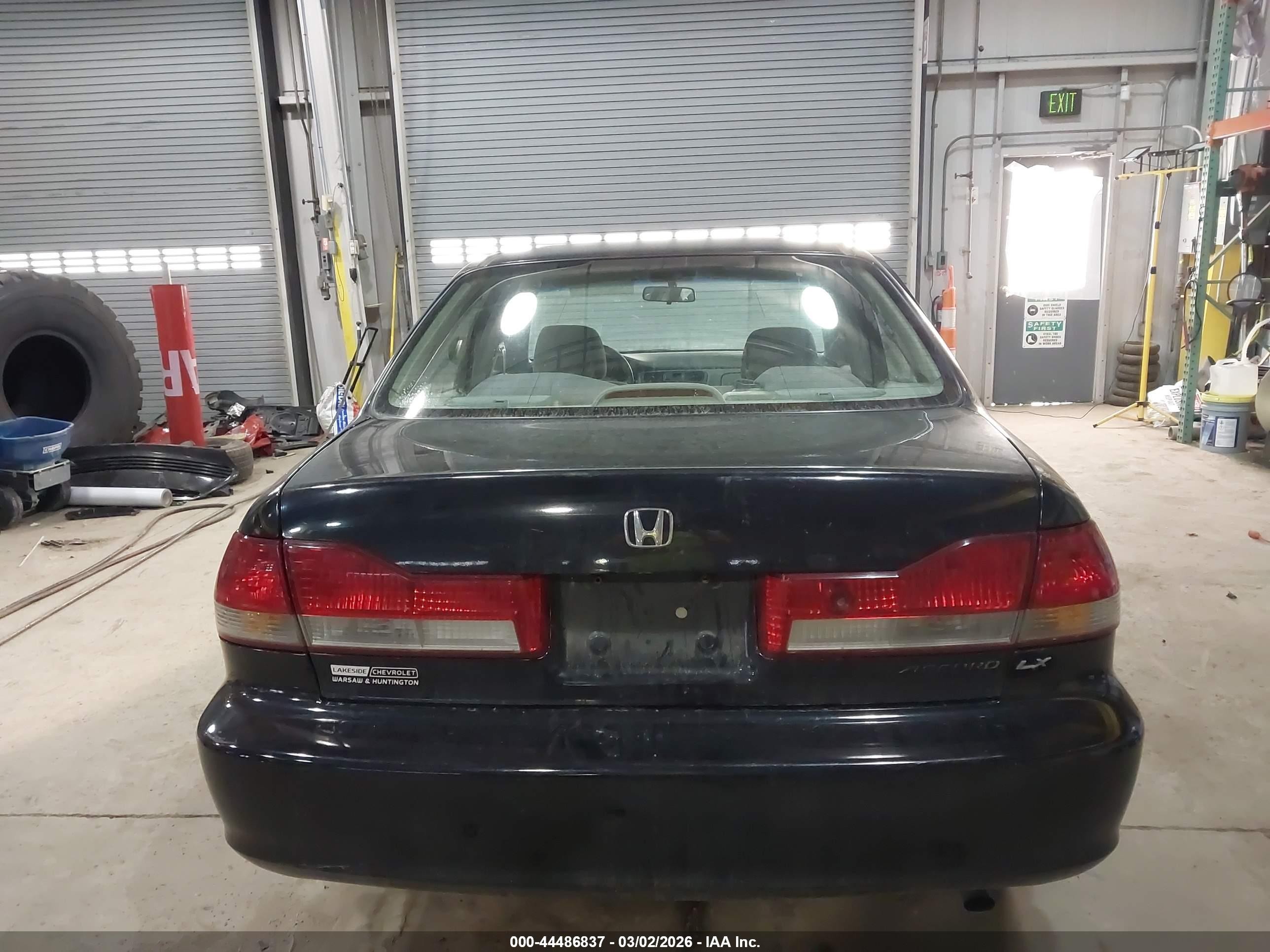 2002 Honda Accord 2.3 Lx Black vin: 1HGCG56452A003152