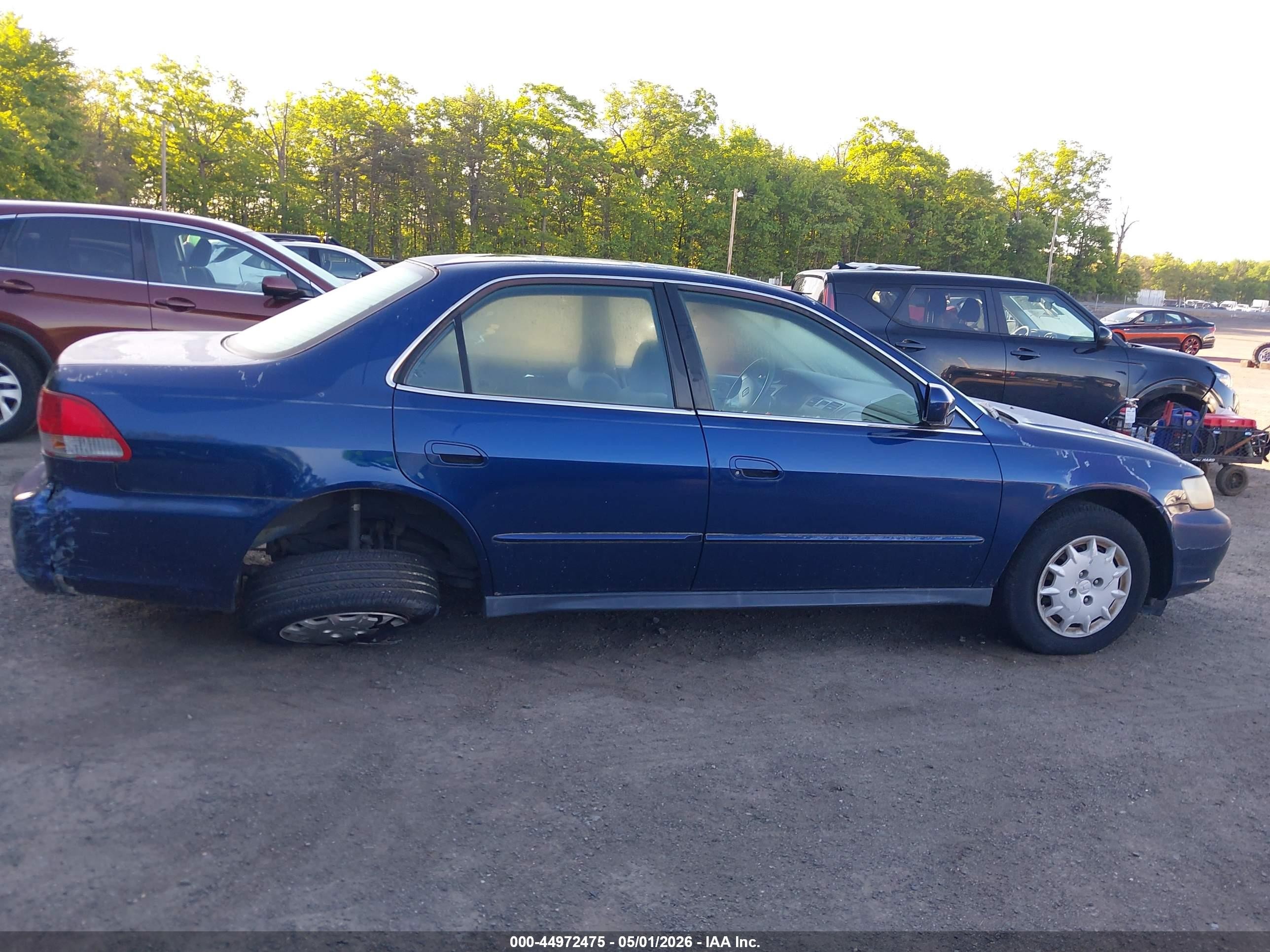 2002 Honda Accord 2.3 Lx Blue vin: 1HGCG56452A031114