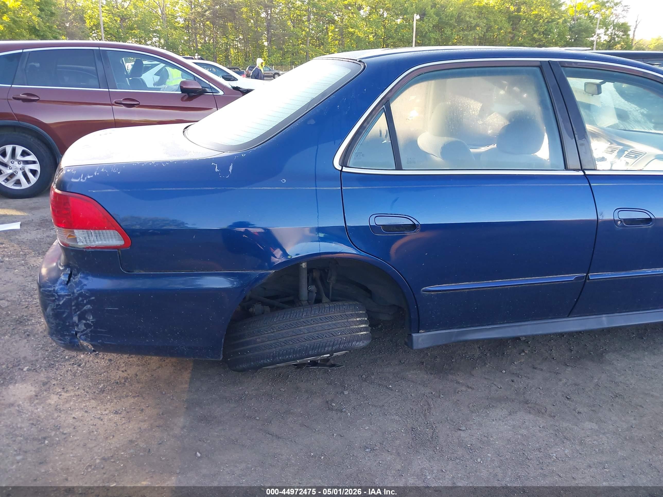 2002 Honda Accord 2.3 Lx Blue vin: 1HGCG56452A031114