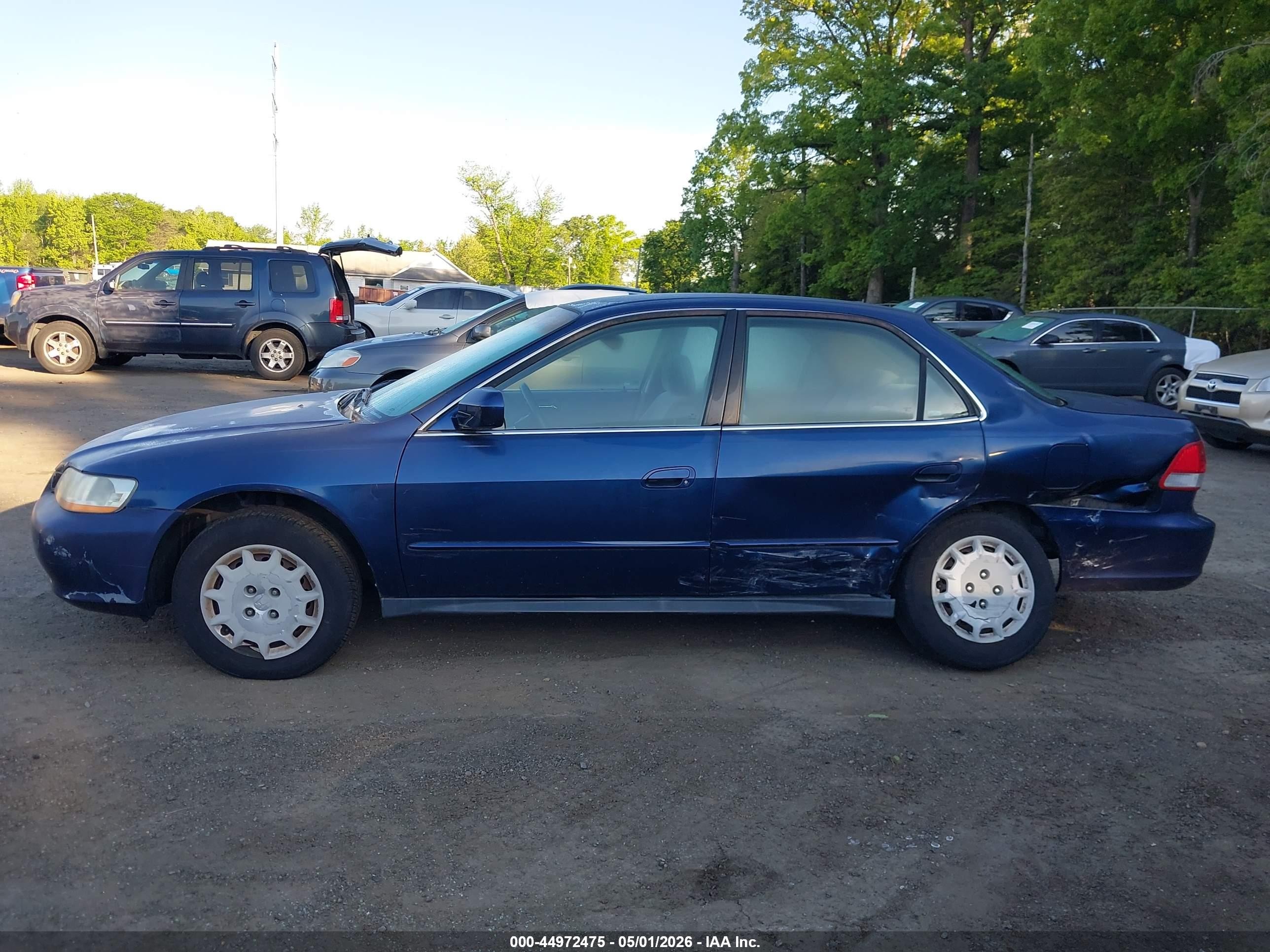 2002 Honda Accord 2.3 Lx Blue vin: 1HGCG56452A031114