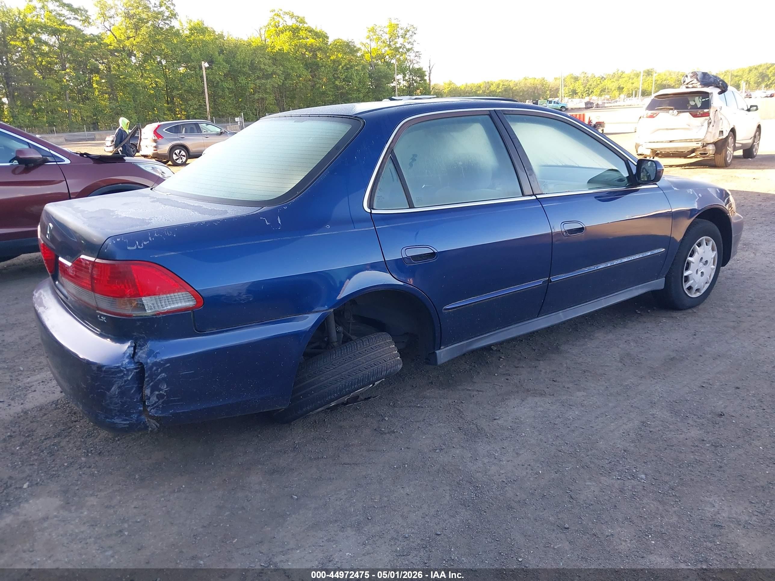 2002 Honda Accord 2.3 Lx Blue vin: 1HGCG56452A031114
