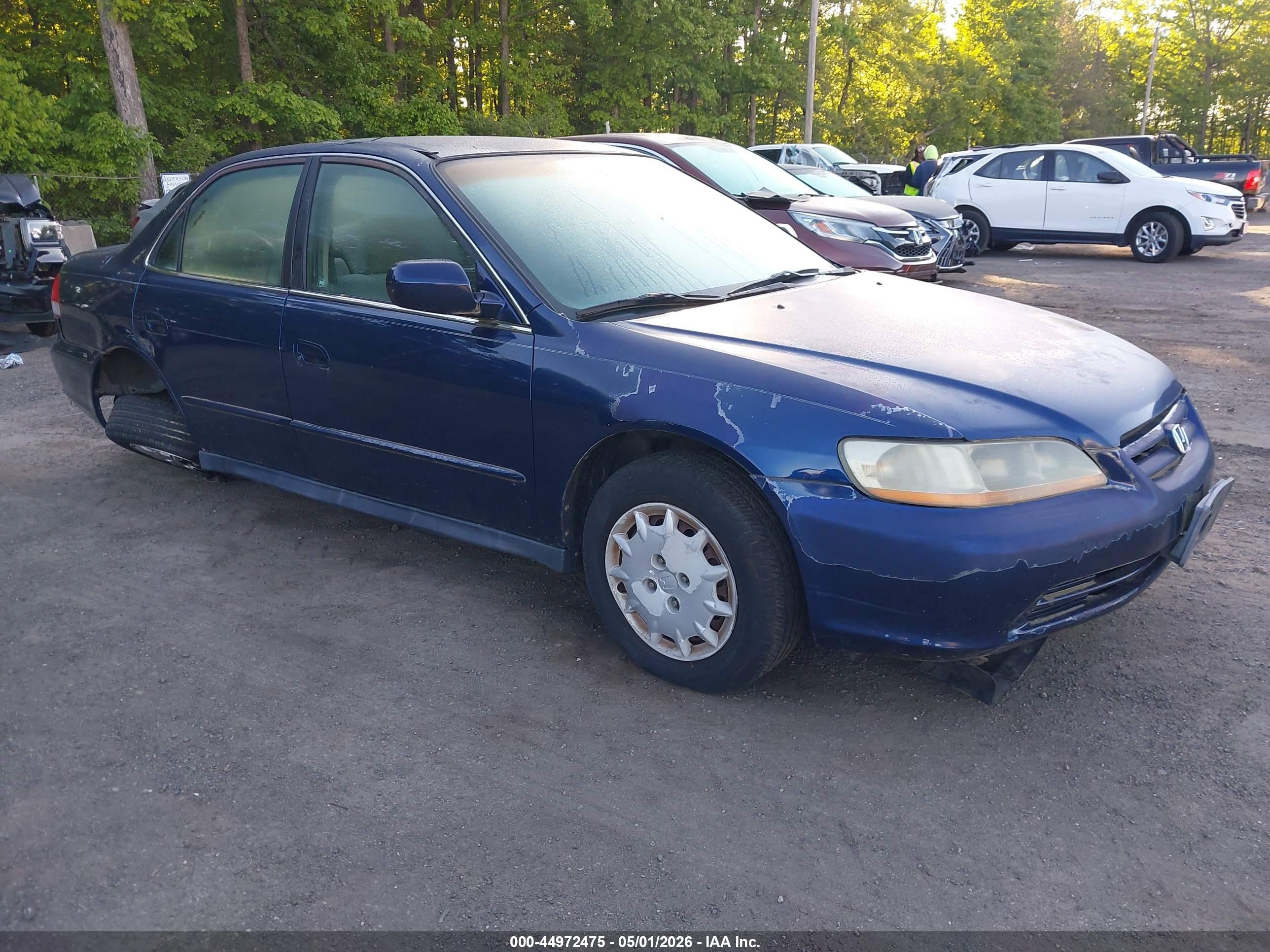 2002 Honda Accord 2.3 Lx Blue vin: 1HGCG56452A031114