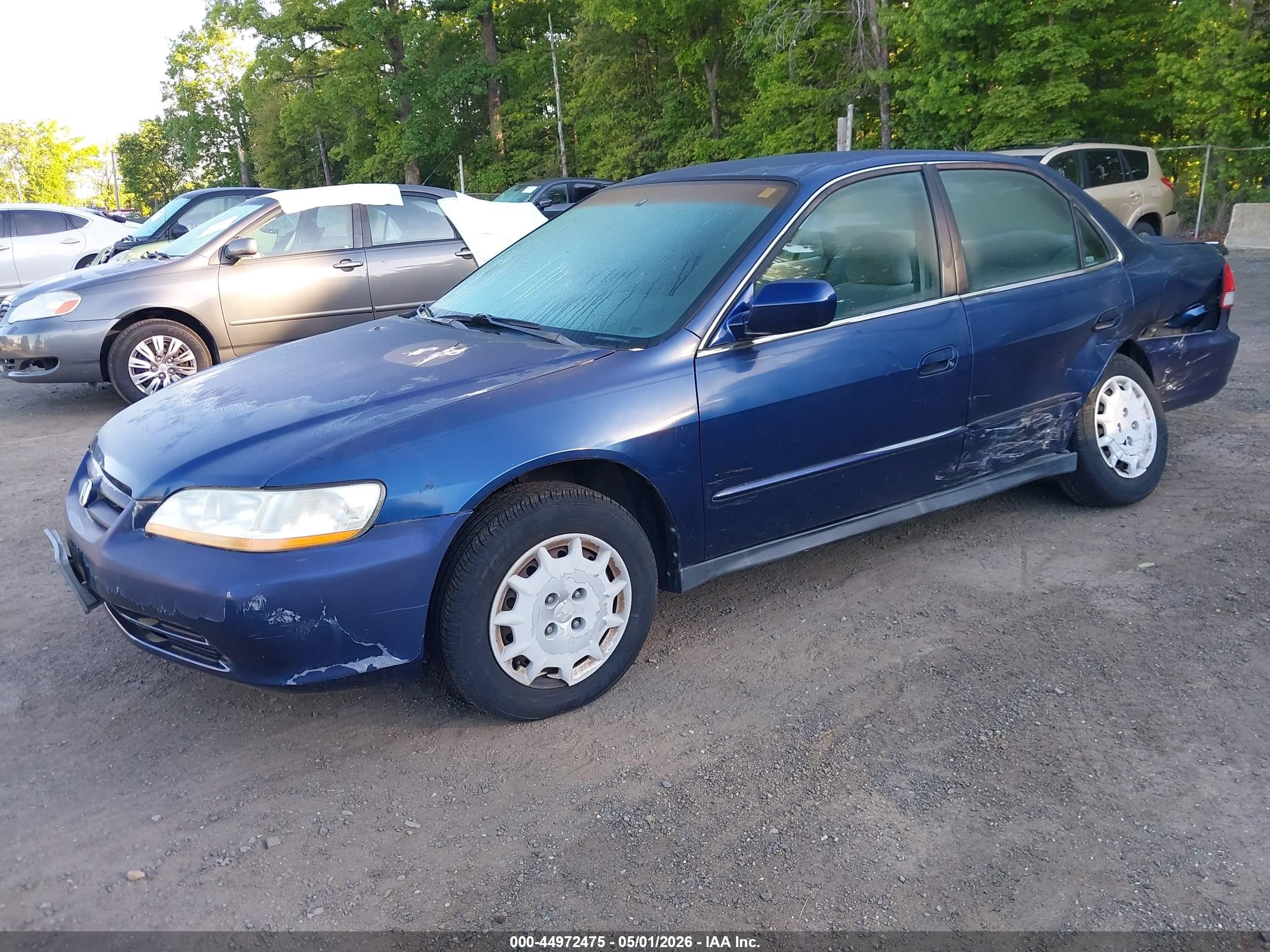 2002 Honda Accord 2.3 Lx Blue vin: 1HGCG56452A031114