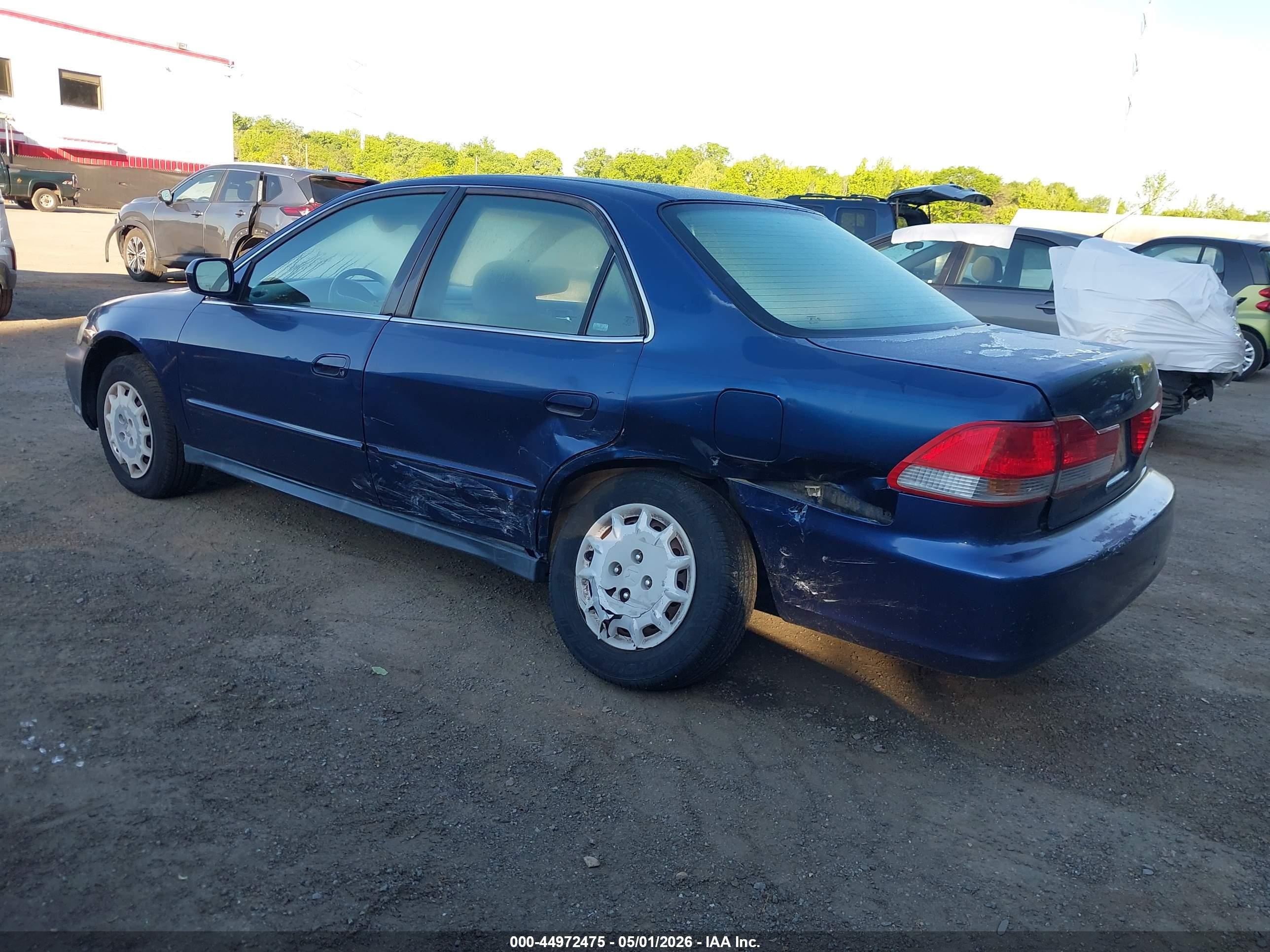 2002 Honda Accord 2.3 Lx Blue vin: 1HGCG56452A031114