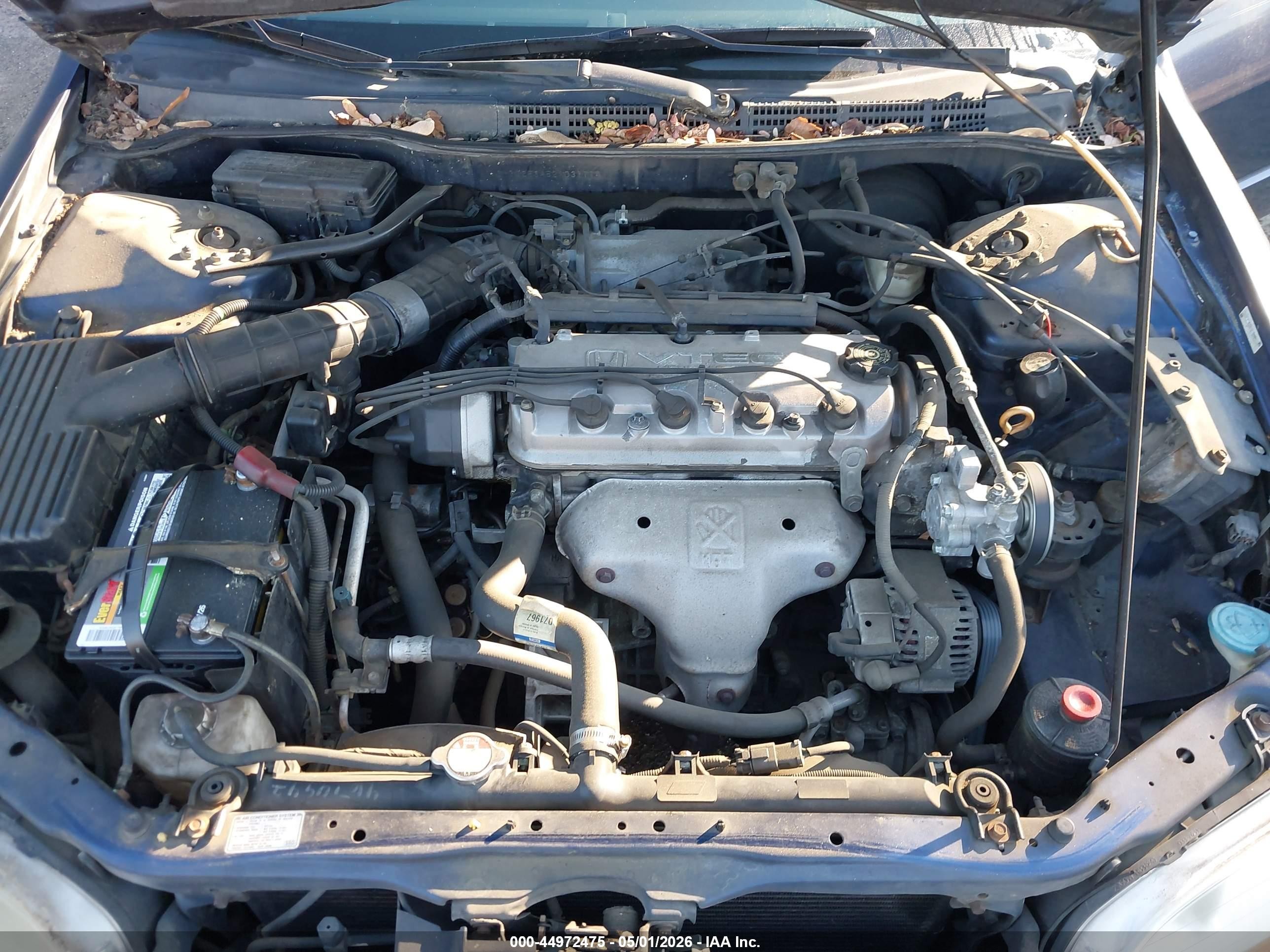 2002 Honda Accord 2.3 Lx Blue vin: 1HGCG56452A031114