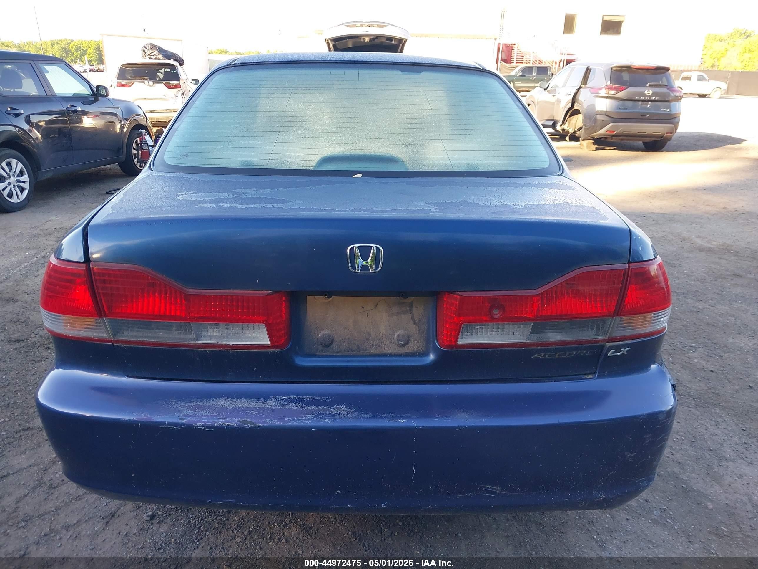 2002 Honda Accord 2.3 Lx Blue vin: 1HGCG56452A031114