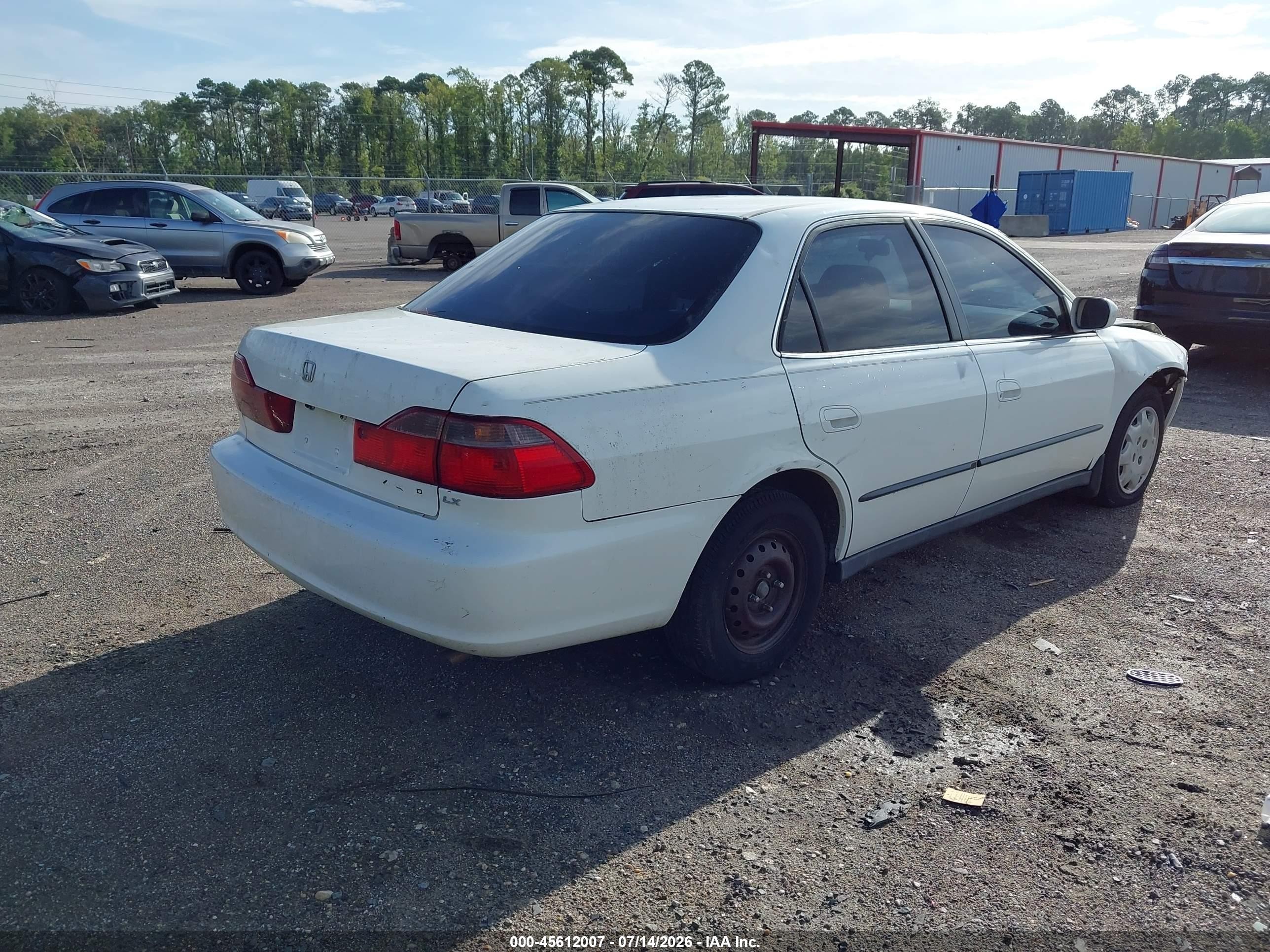 1998 Honda Accord Lx White vin: 1HGCG5645WA146401