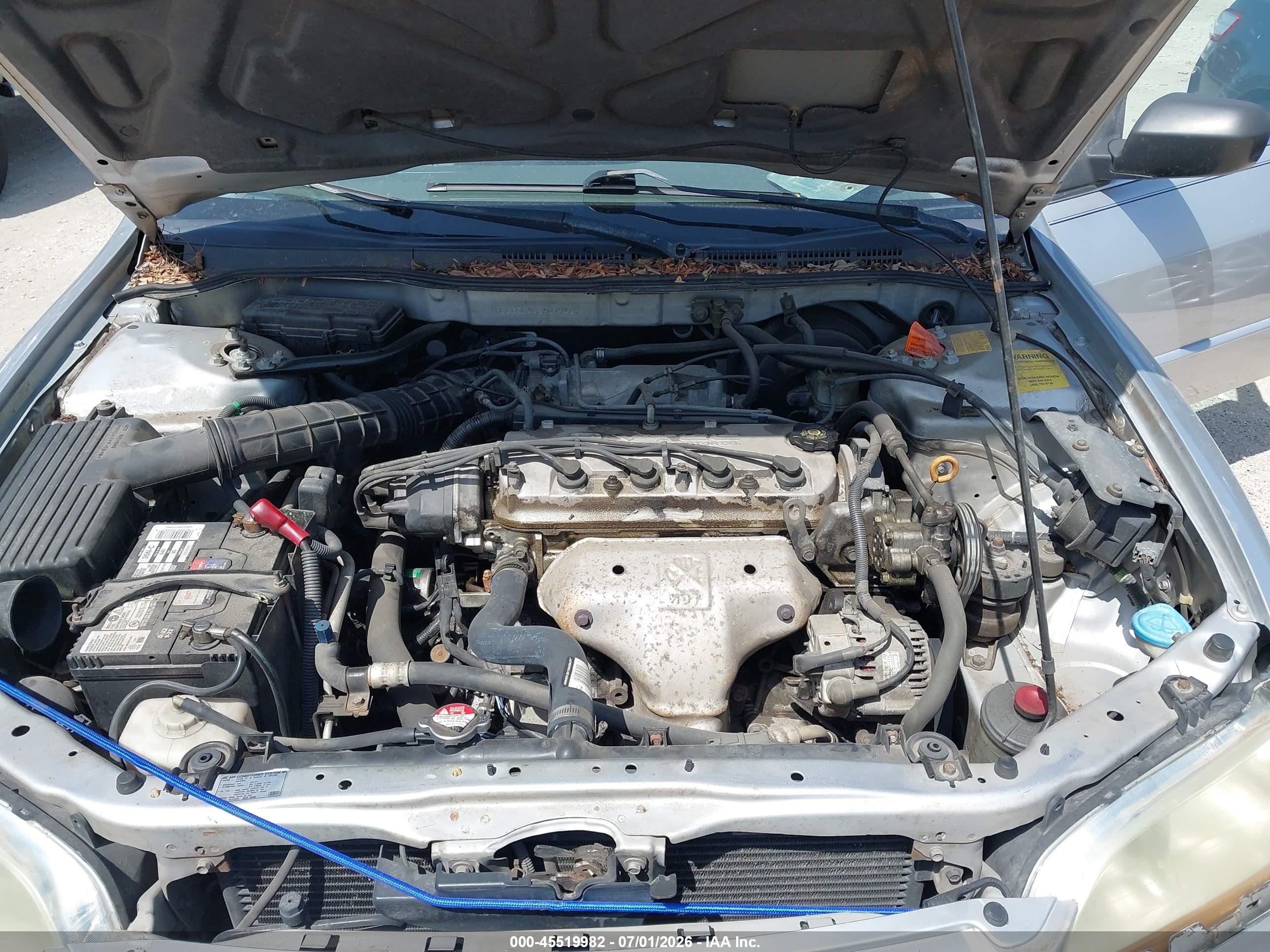 2002 Honda Accord Lx Silver vin: 1HGCG56462A079429