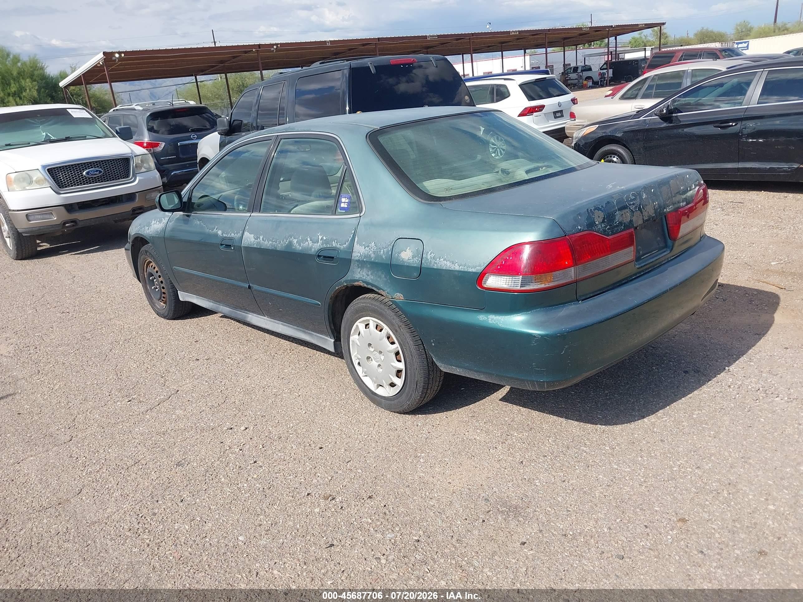 2002 Honda Accord 2.3 Lx Green vin: 1HGCG56462A169017