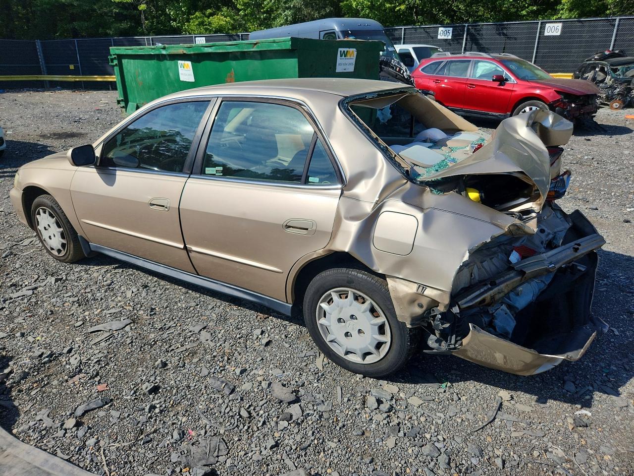 2001 Honda Accord Lx Beige vin: 1HGCG56471A138390