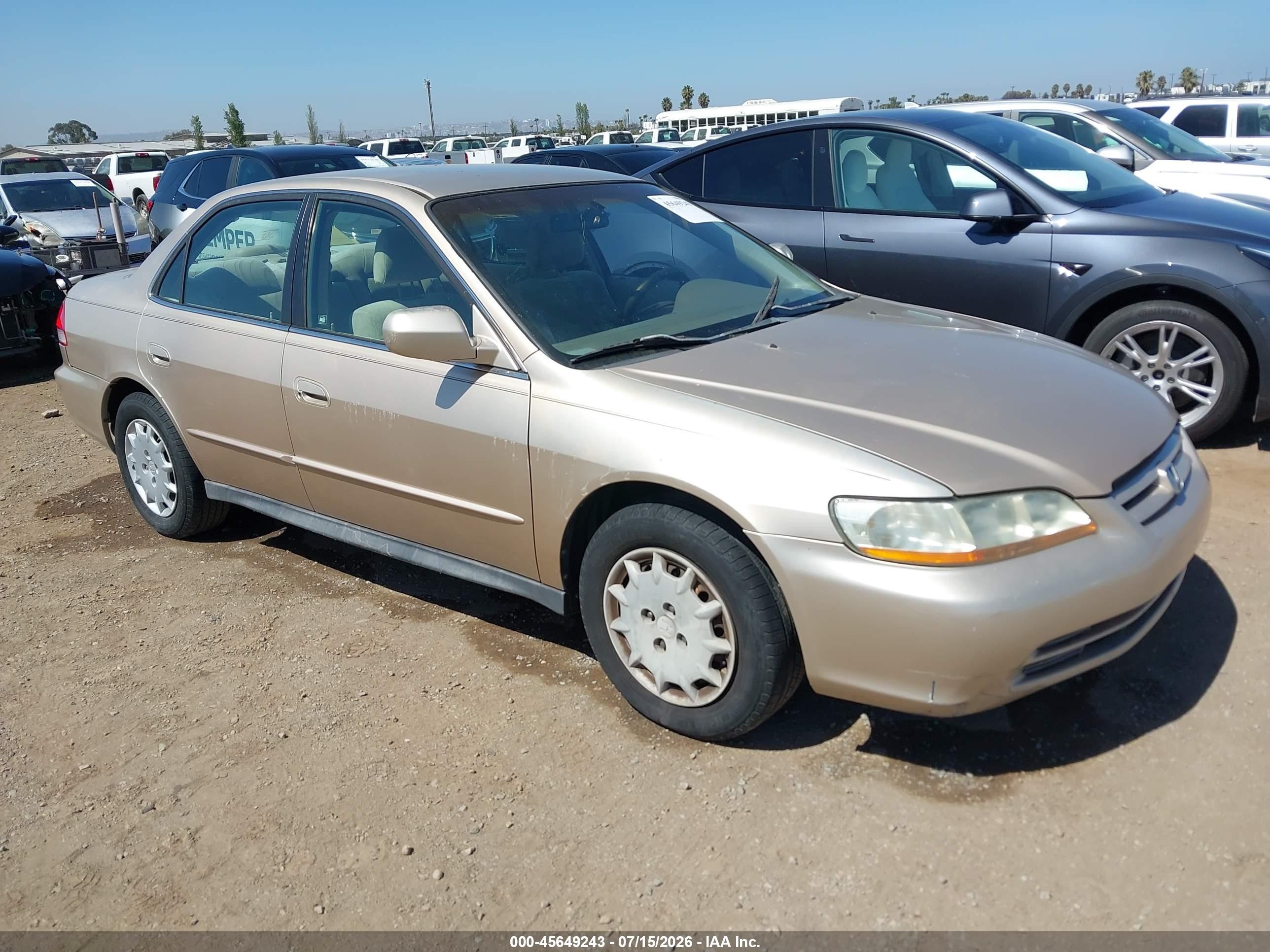 2002 Honda Accord 2.3 Lx Brown vin: 1HGCG56472A027047