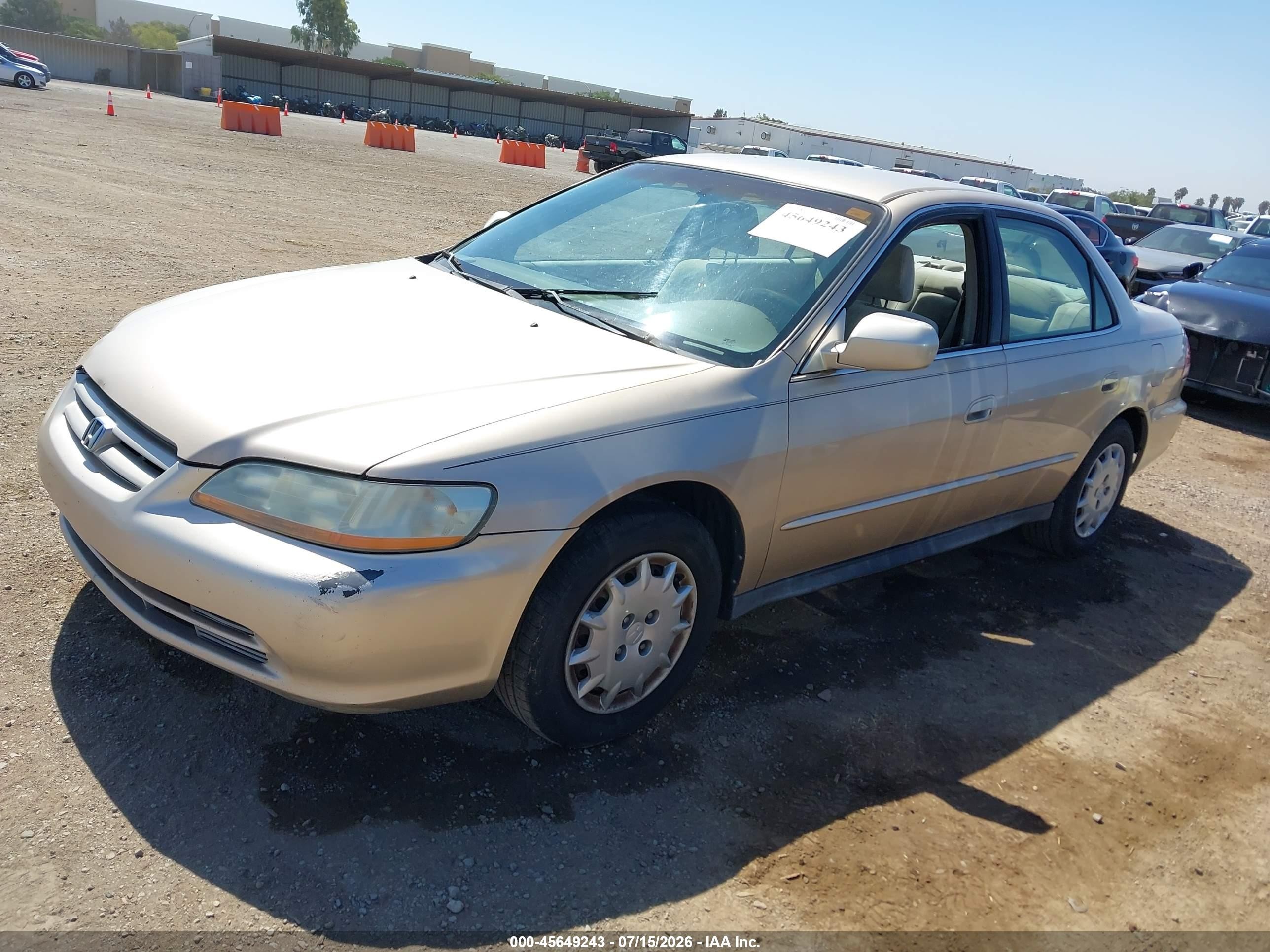 2002 Honda Accord 2.3 Lx Brown vin: 1HGCG56472A027047