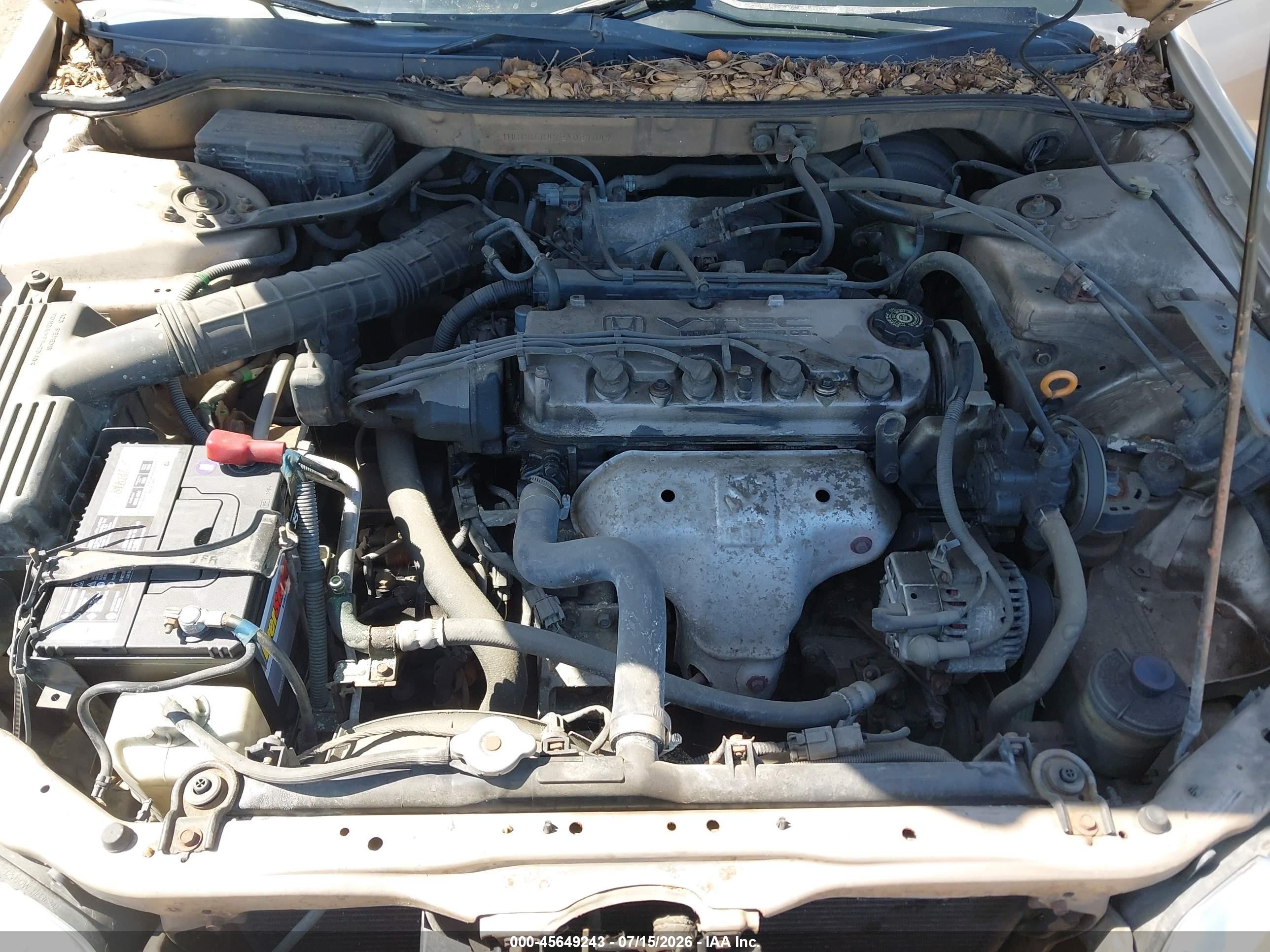 2002 Honda Accord 2.3 Lx Brown vin: 1HGCG56472A027047