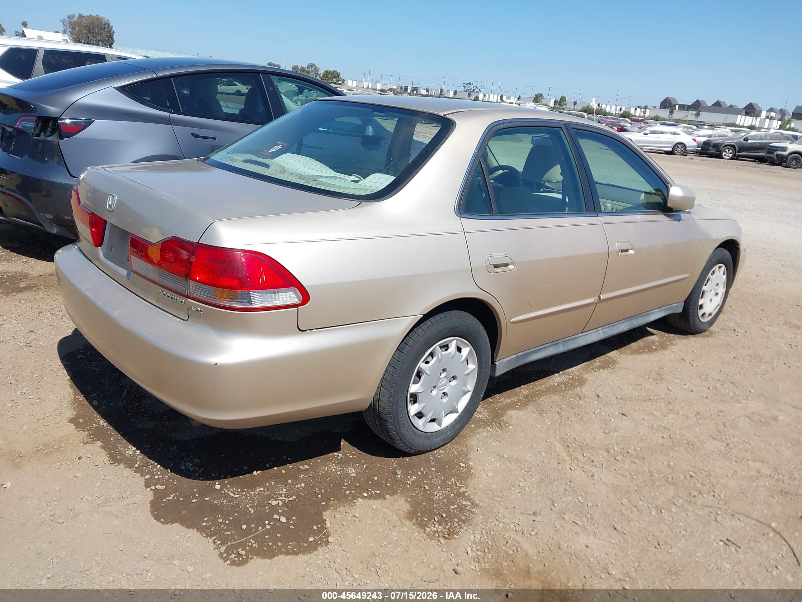 2002 Honda Accord 2.3 Lx Brown vin: 1HGCG56472A027047
