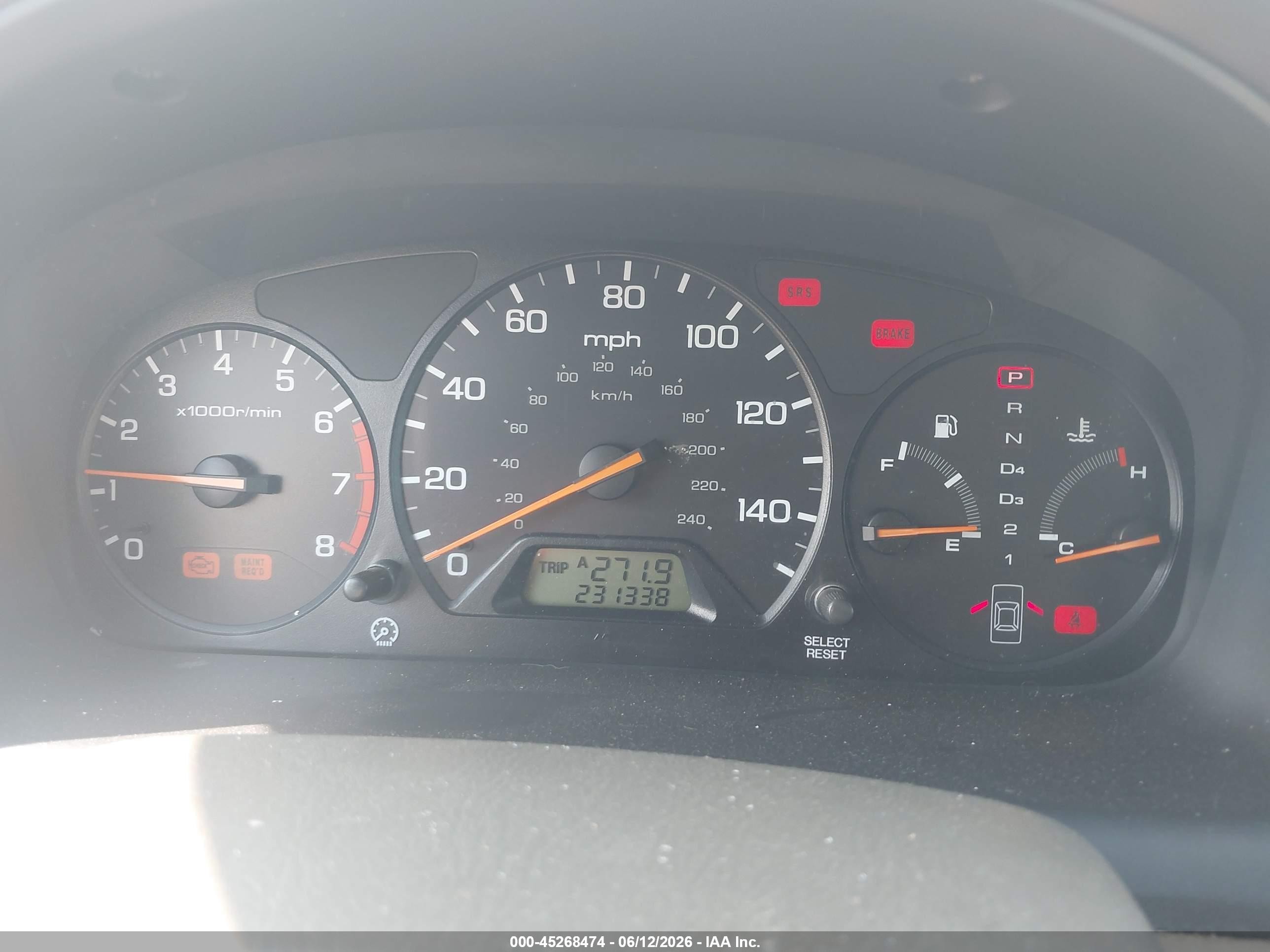 2002 Honda Accord 2.3 Lx Gold vin: 1HGCG56472A101857