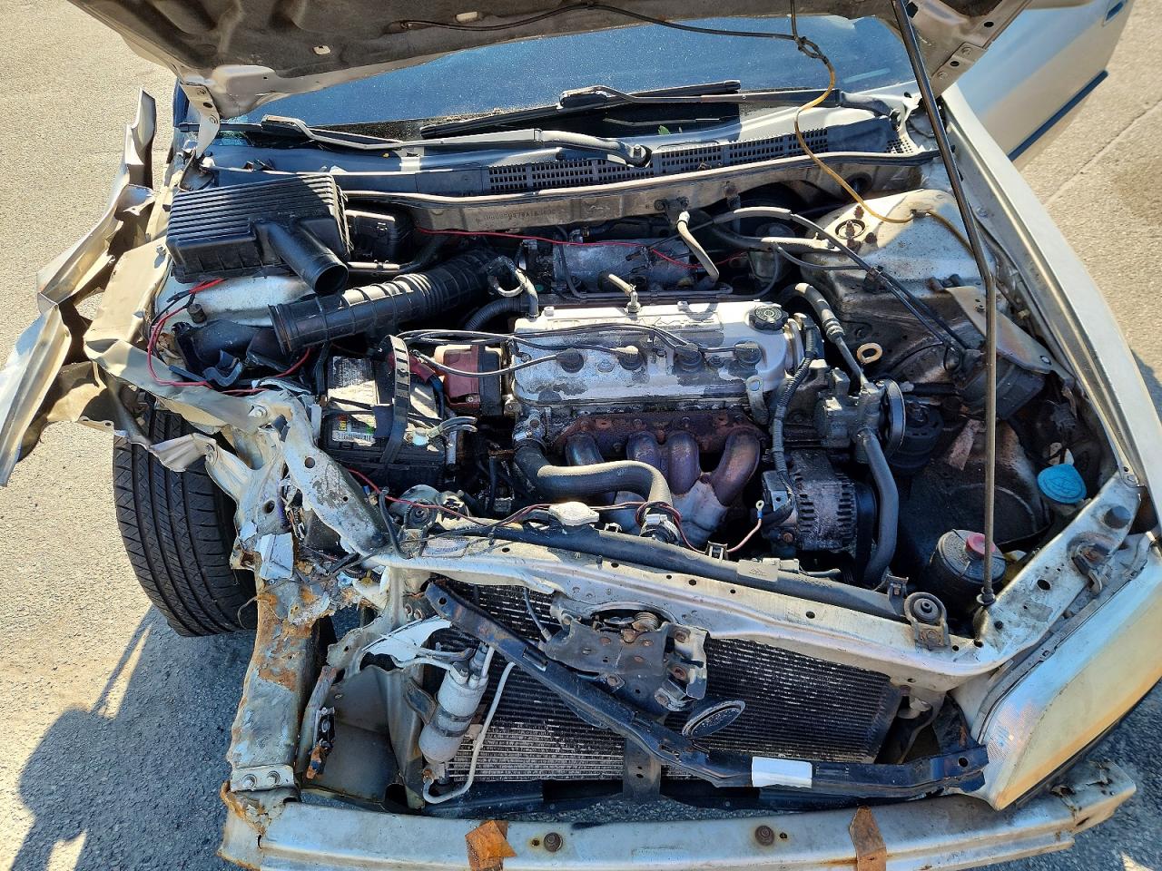 1998 Honda Accord Lx Silver vin: 1HGCG5647WA153432
