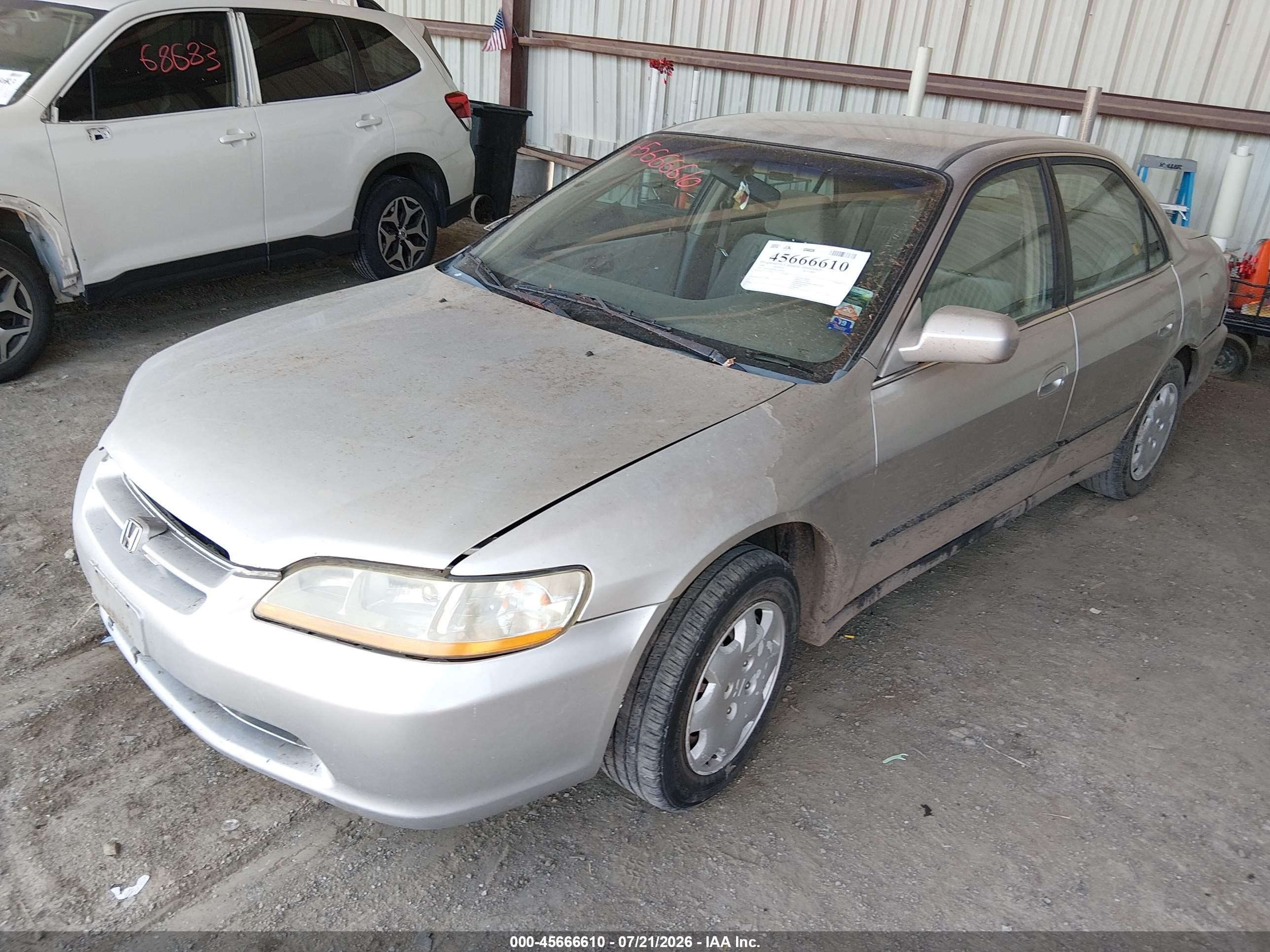 1998 Honda Accord Lx White vin: 1HGCG5647WA160154
