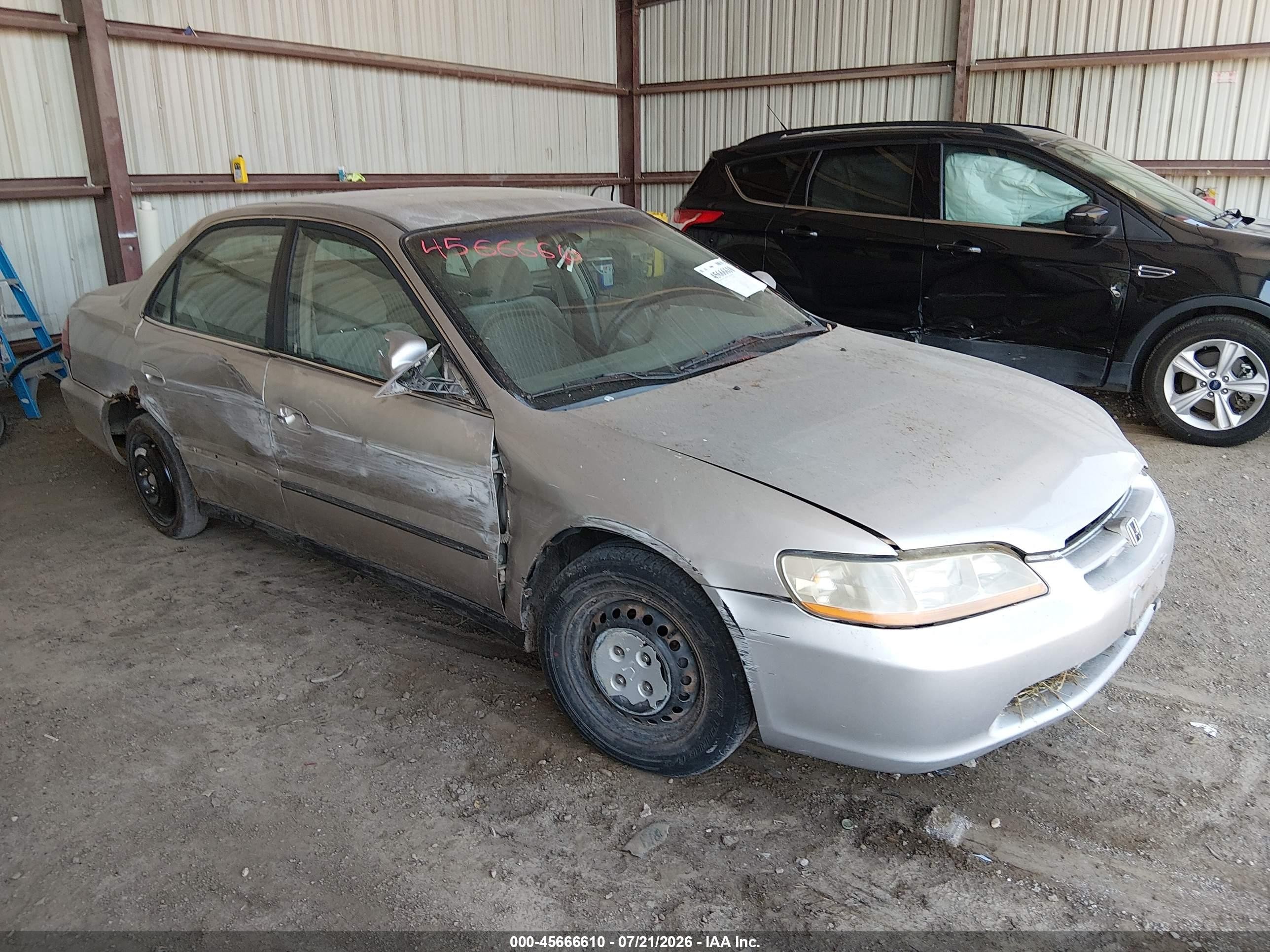 1998 Honda Accord Lx White vin: 1HGCG5647WA160154