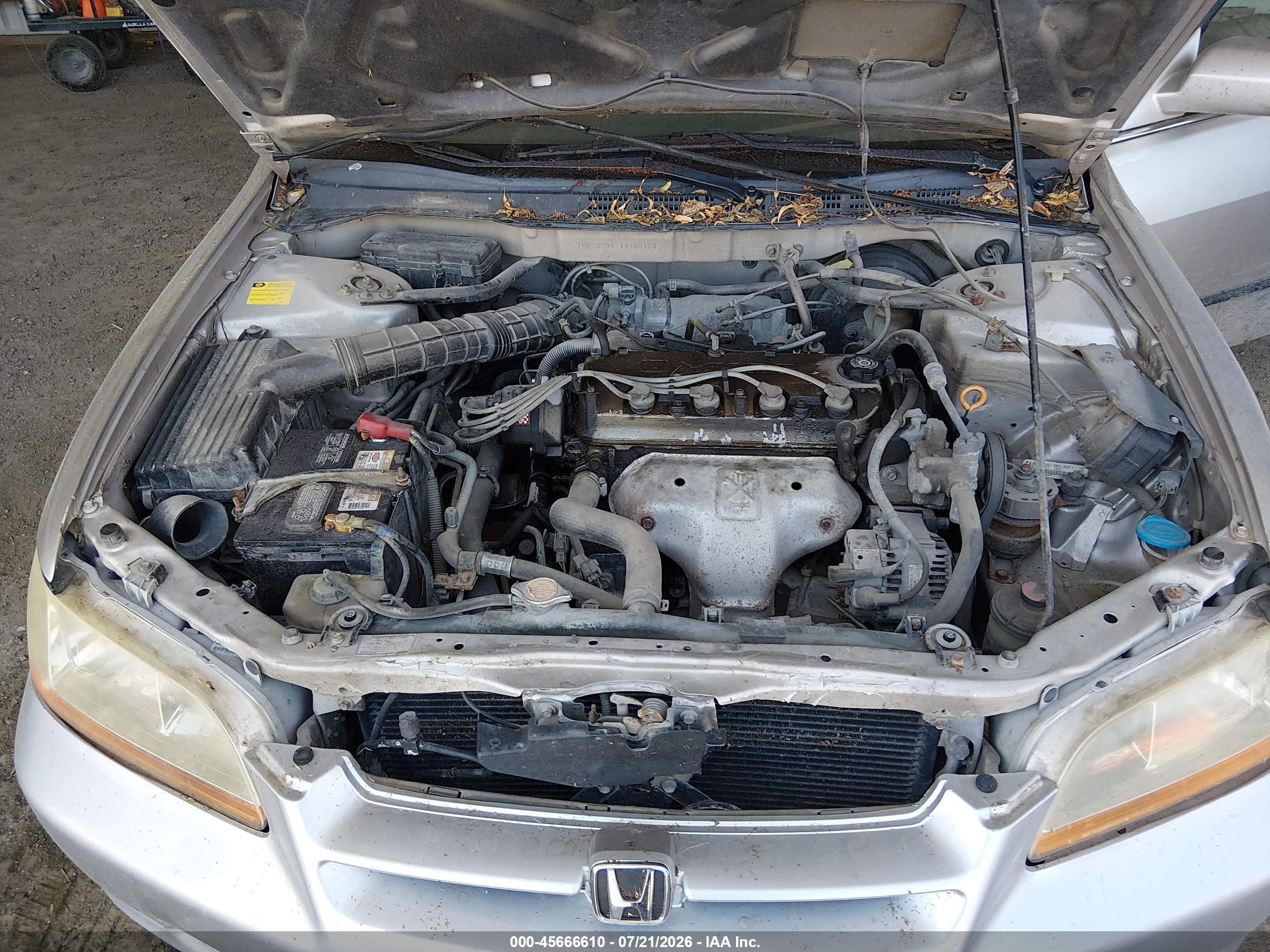 1998 Honda Accord Lx White vin: 1HGCG5647WA160154