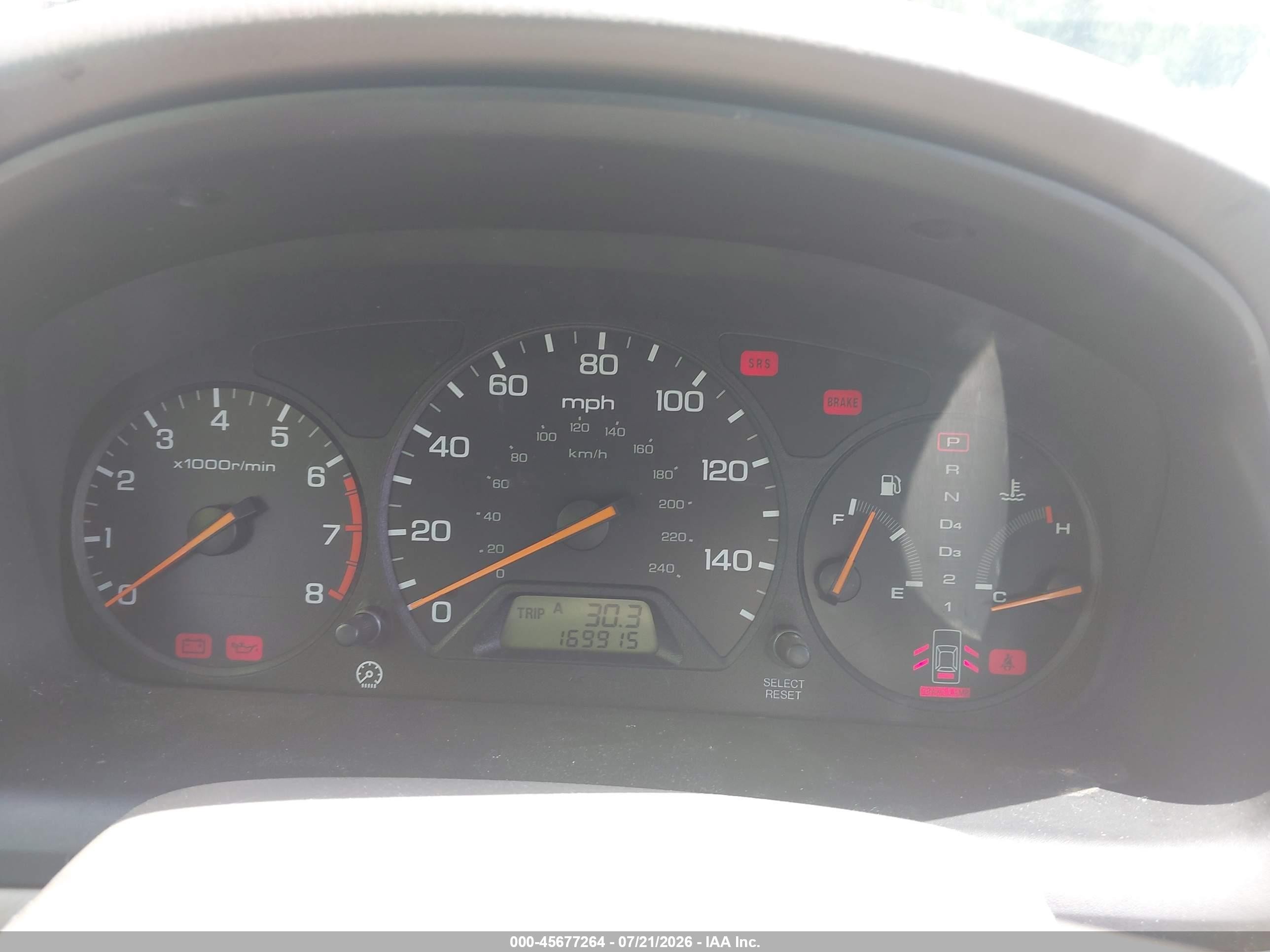 2000 Honda Accord 2.3 Lx Зеленый vin: 1HGCG5647YA149934