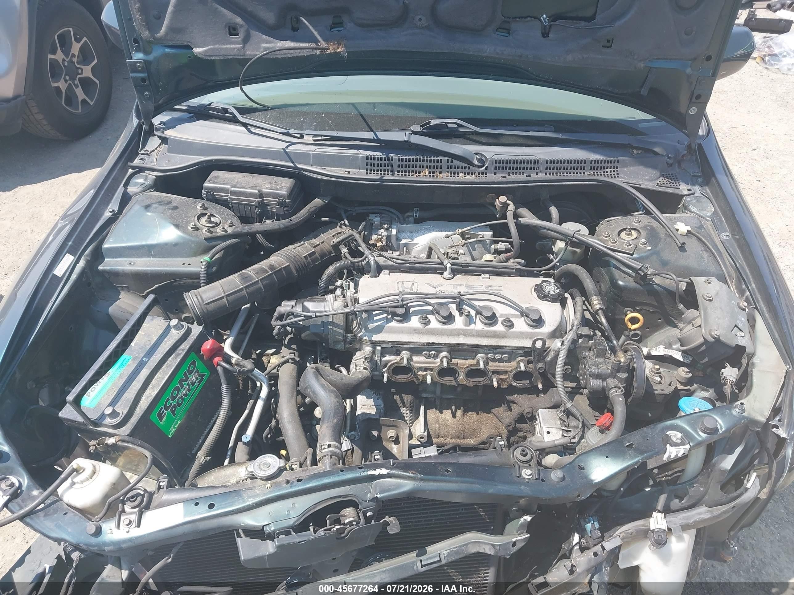 2000 Honda Accord 2.3 Lx Зеленый vin: 1HGCG5647YA149934