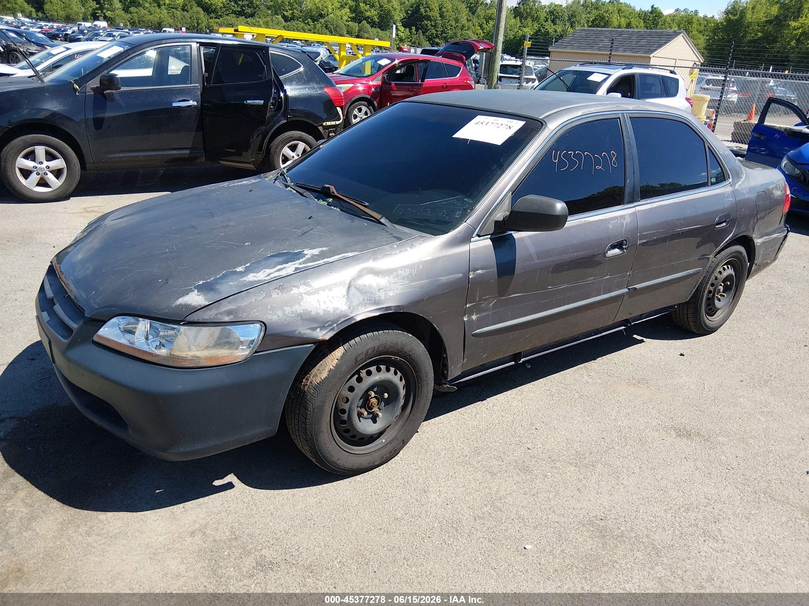 1998 Honda Accord Lx Gray vin: 1HGCG5648WA223469