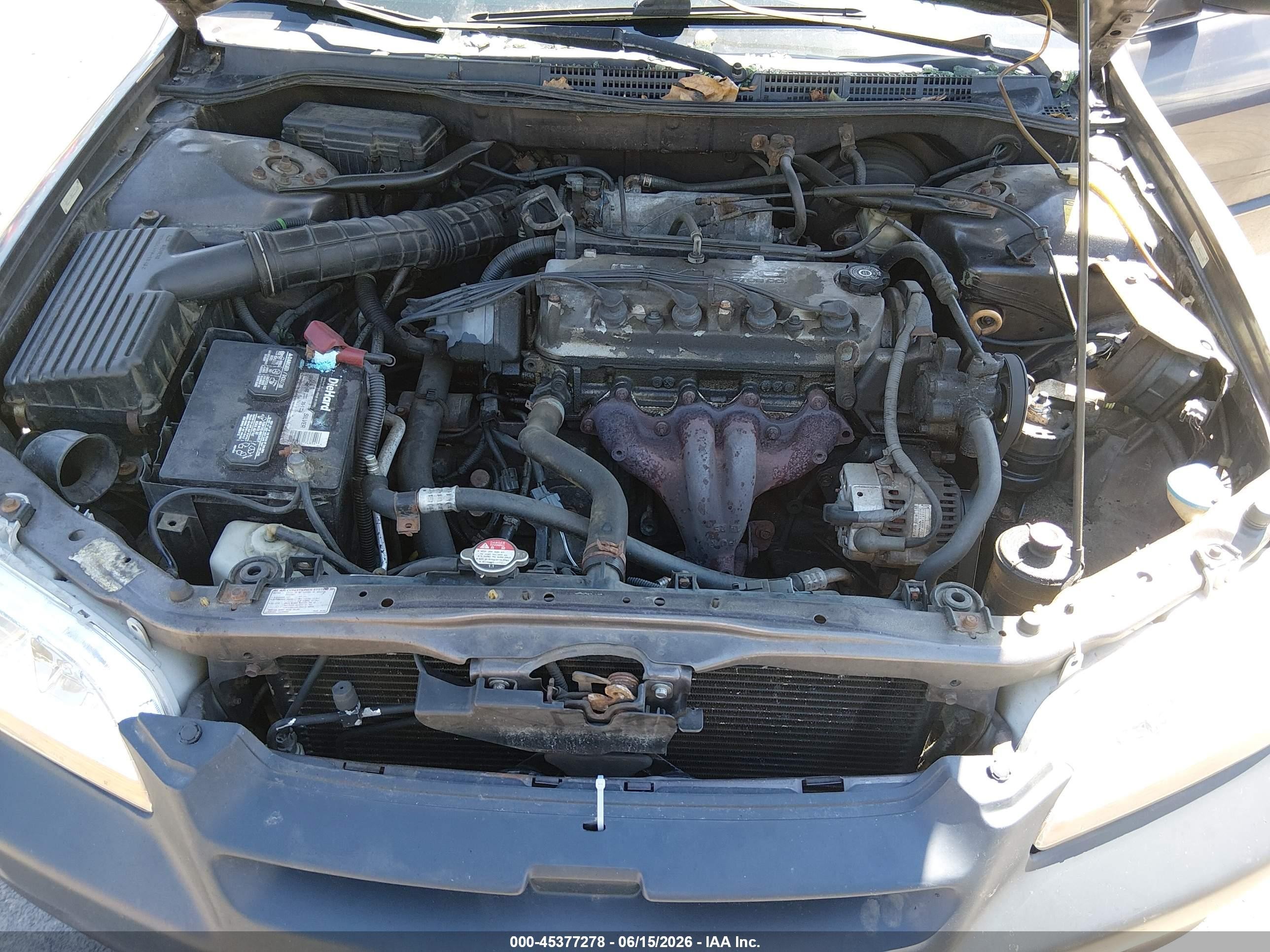 1998 Honda Accord Lx Gray vin: 1HGCG5648WA223469