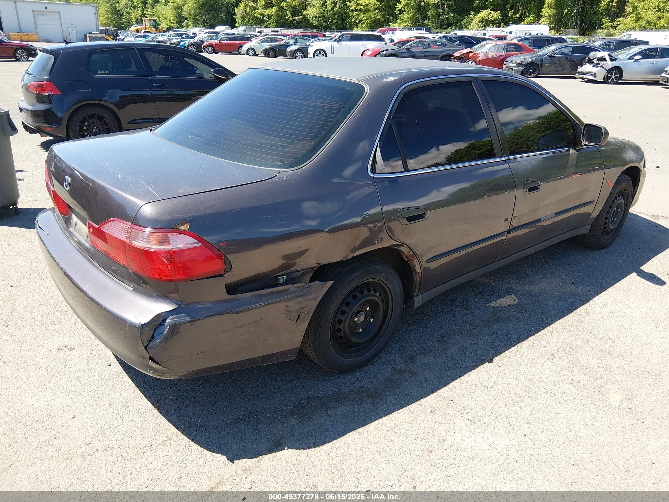 1998 Honda Accord Lx Gray vin: 1HGCG5648WA223469