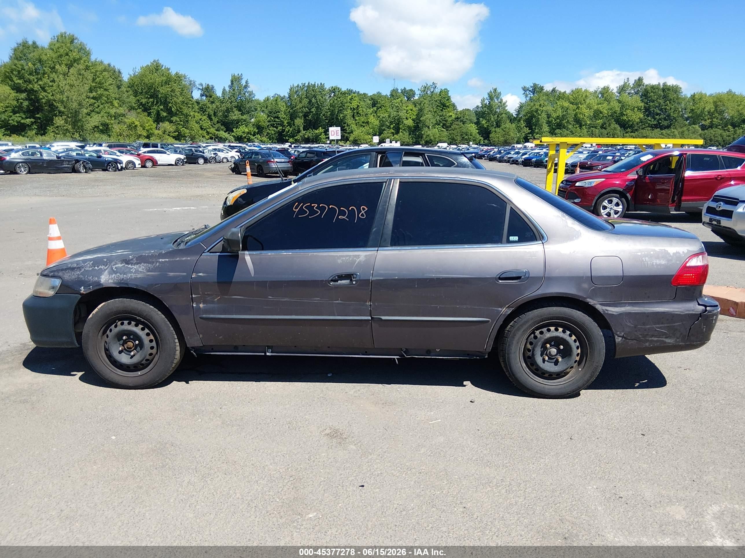 1998 Honda Accord Lx Gray vin: 1HGCG5648WA223469