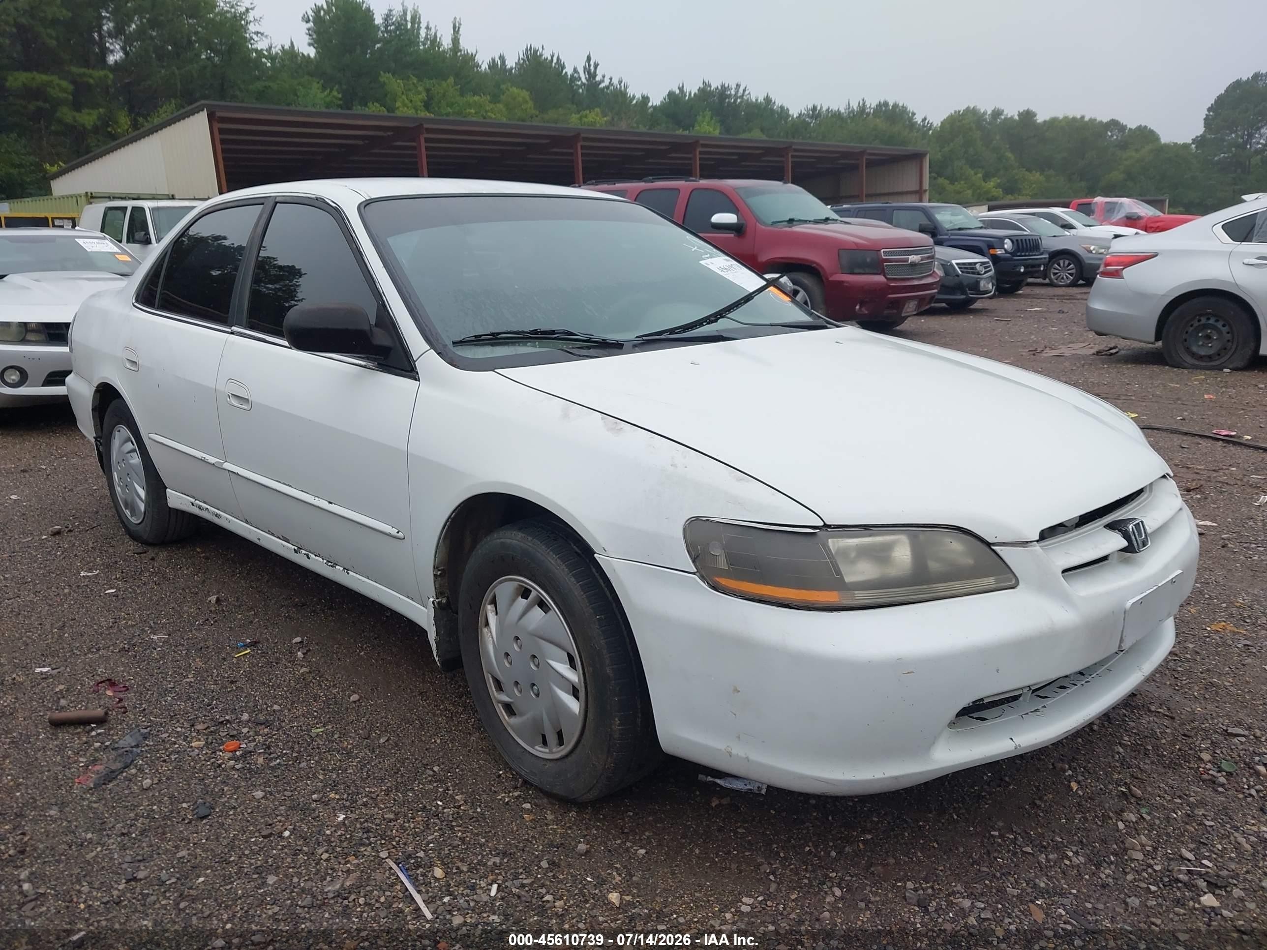 1998 Honda Accord Lx White vin: 1HGCG5649WA097462