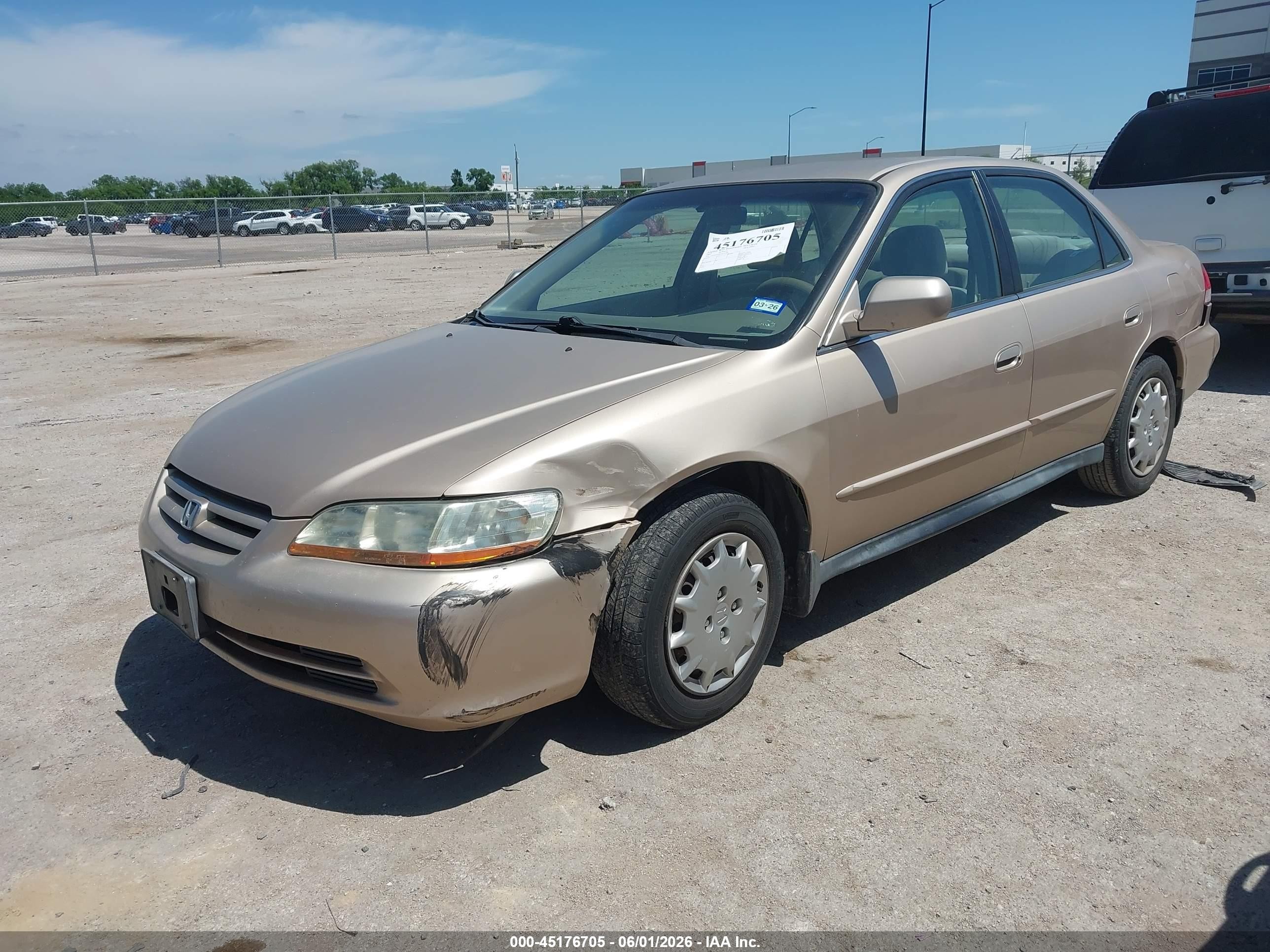 2001 Honda Accord 2.3 Lx Champagne vin: 1HGCG564X1A131000