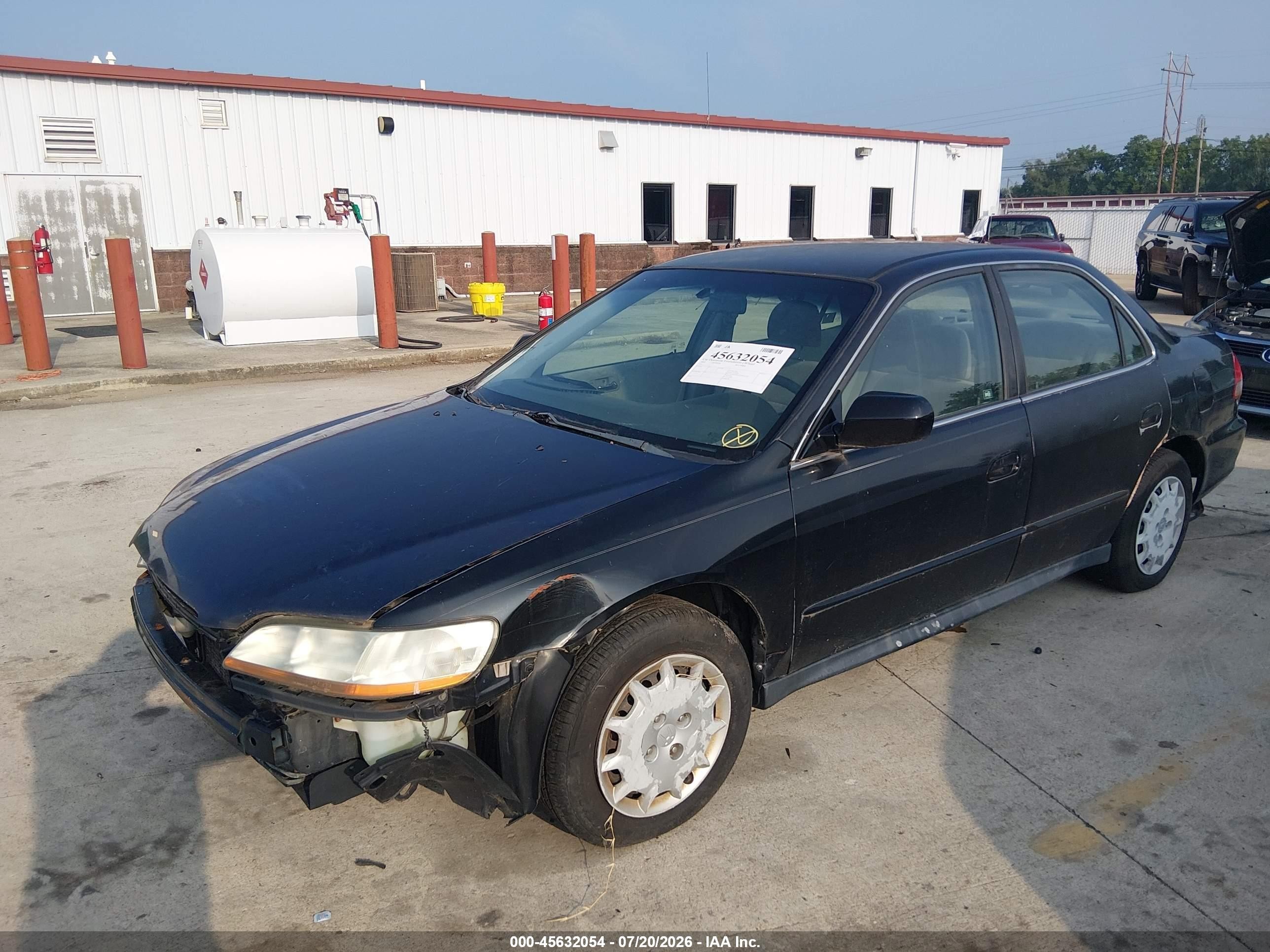 2002 Honda Accord Lx Black vin: 1HGCG564X2A068255
