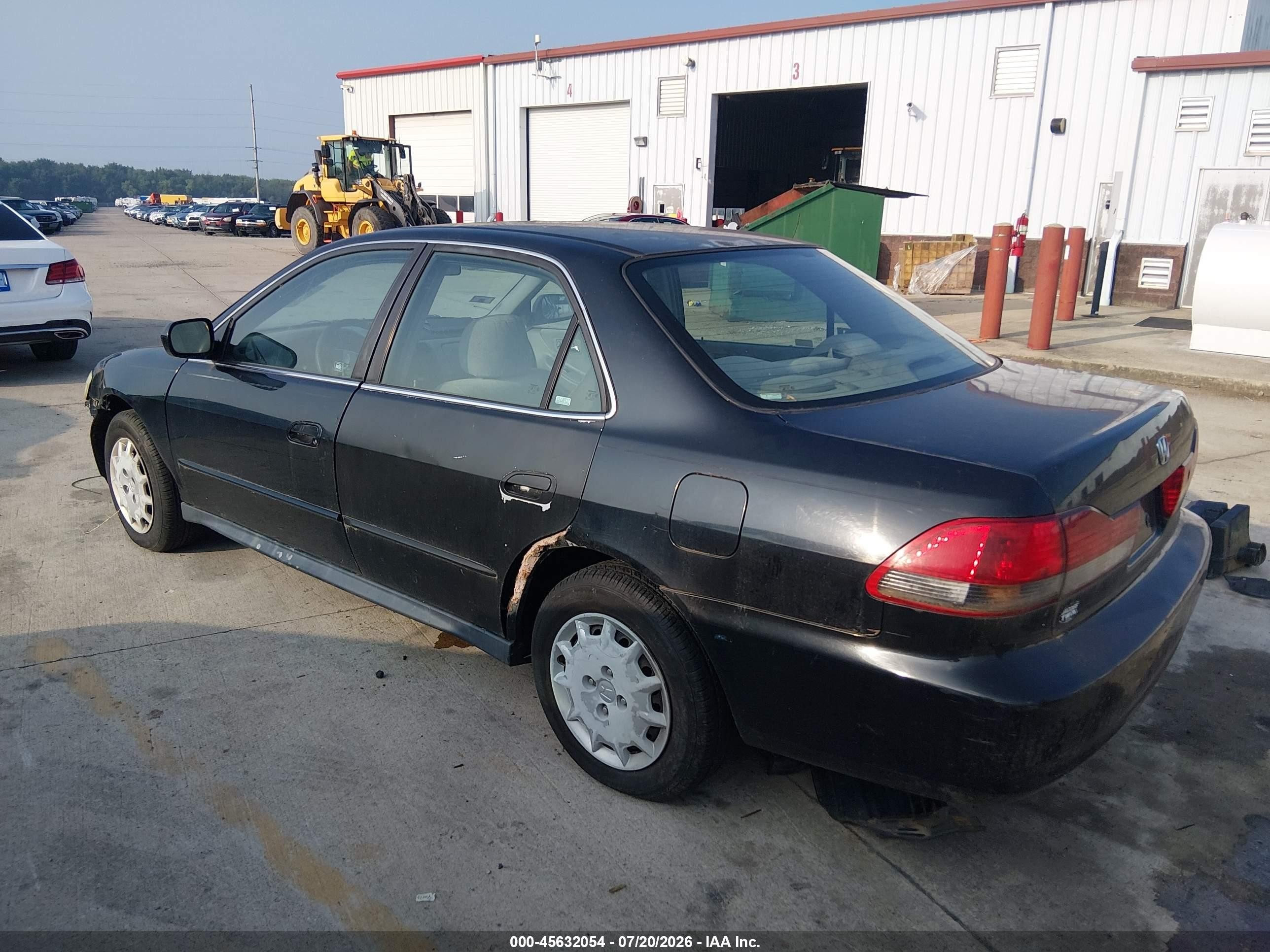 2002 Honda Accord Lx Black vin: 1HGCG564X2A068255