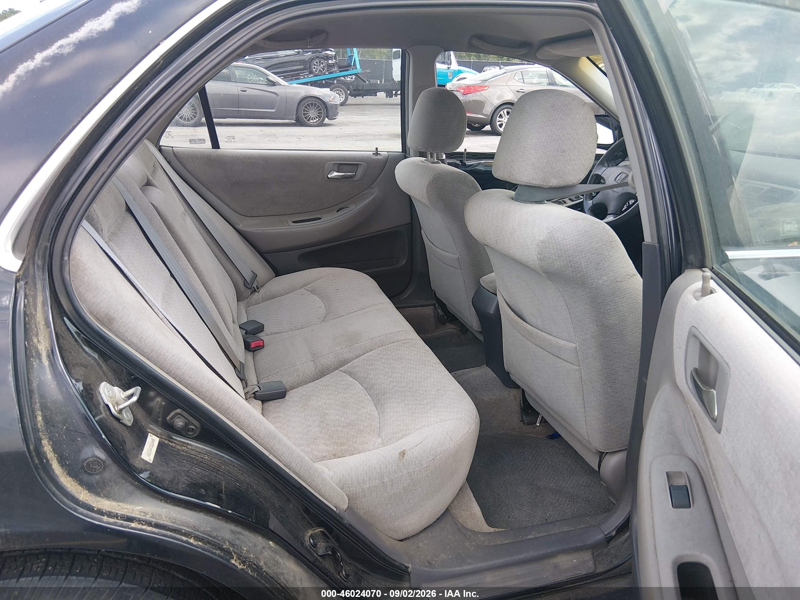 2002 Honda Accord 2.3 Lx Black vin: 1HGCG564X2A168498