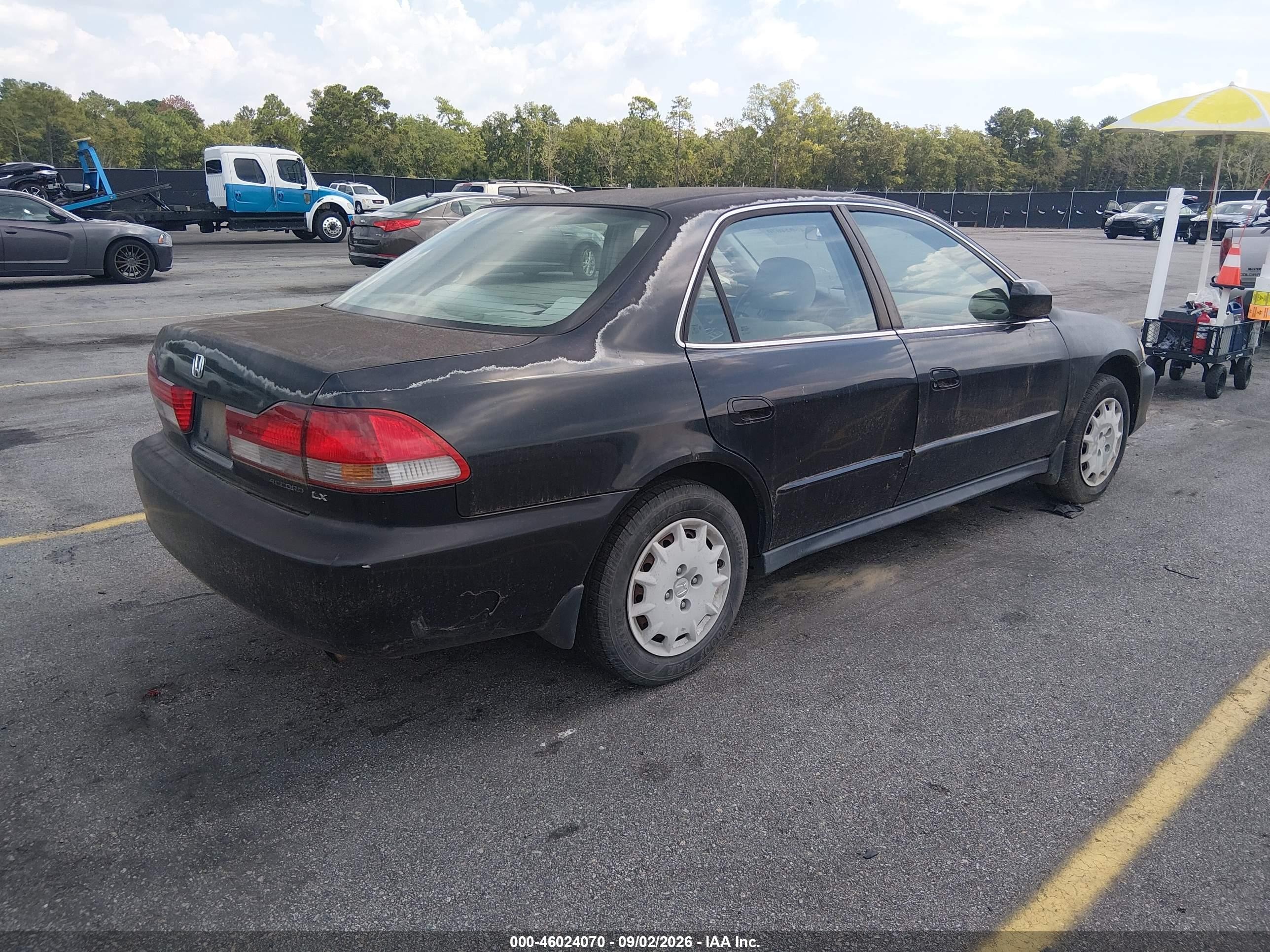 2002 Honda Accord 2.3 Lx Black vin: 1HGCG564X2A168498