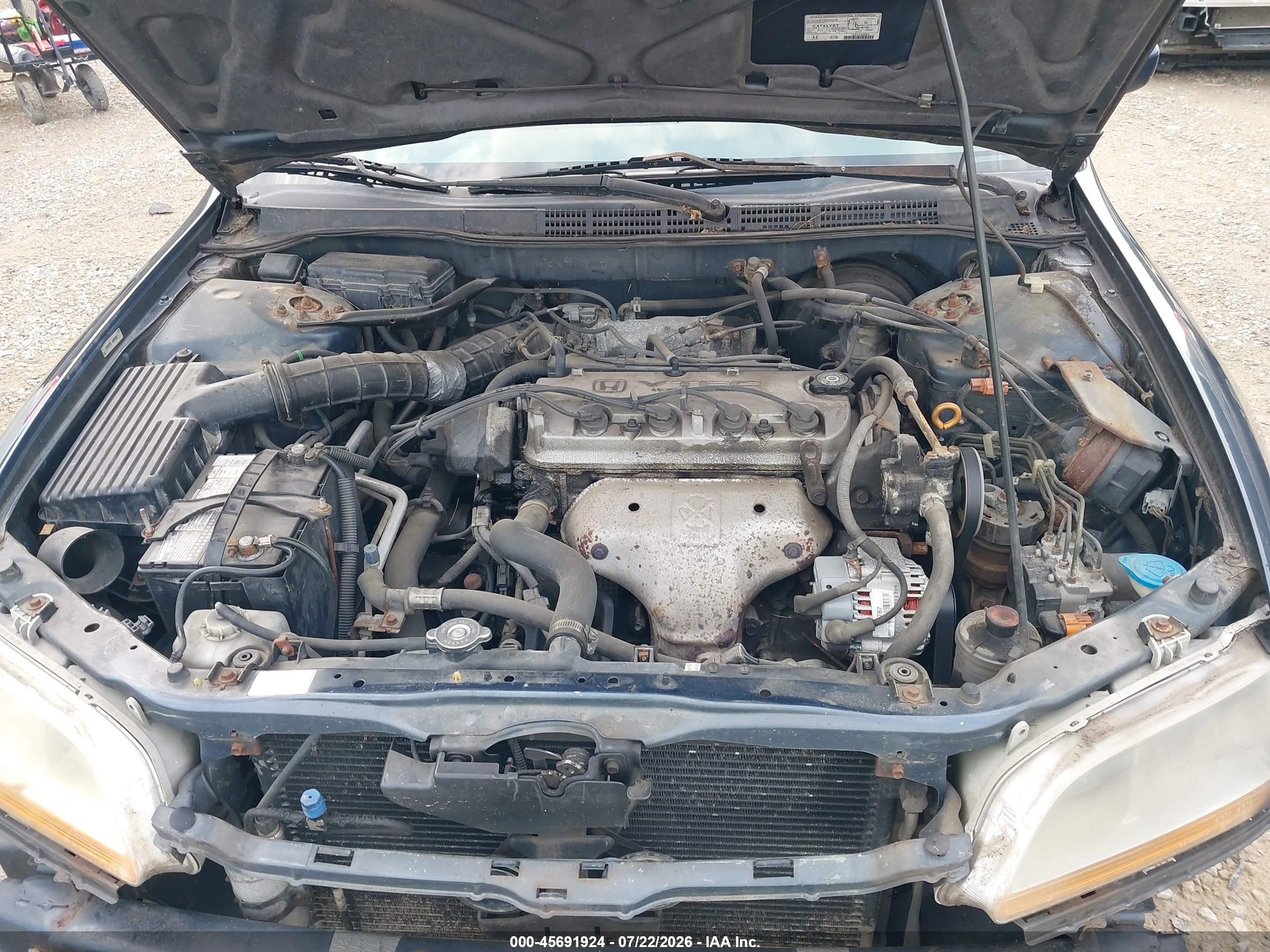 1998 Honda Accord Ex Dark Blue vin: 1HGCG5651WA008055