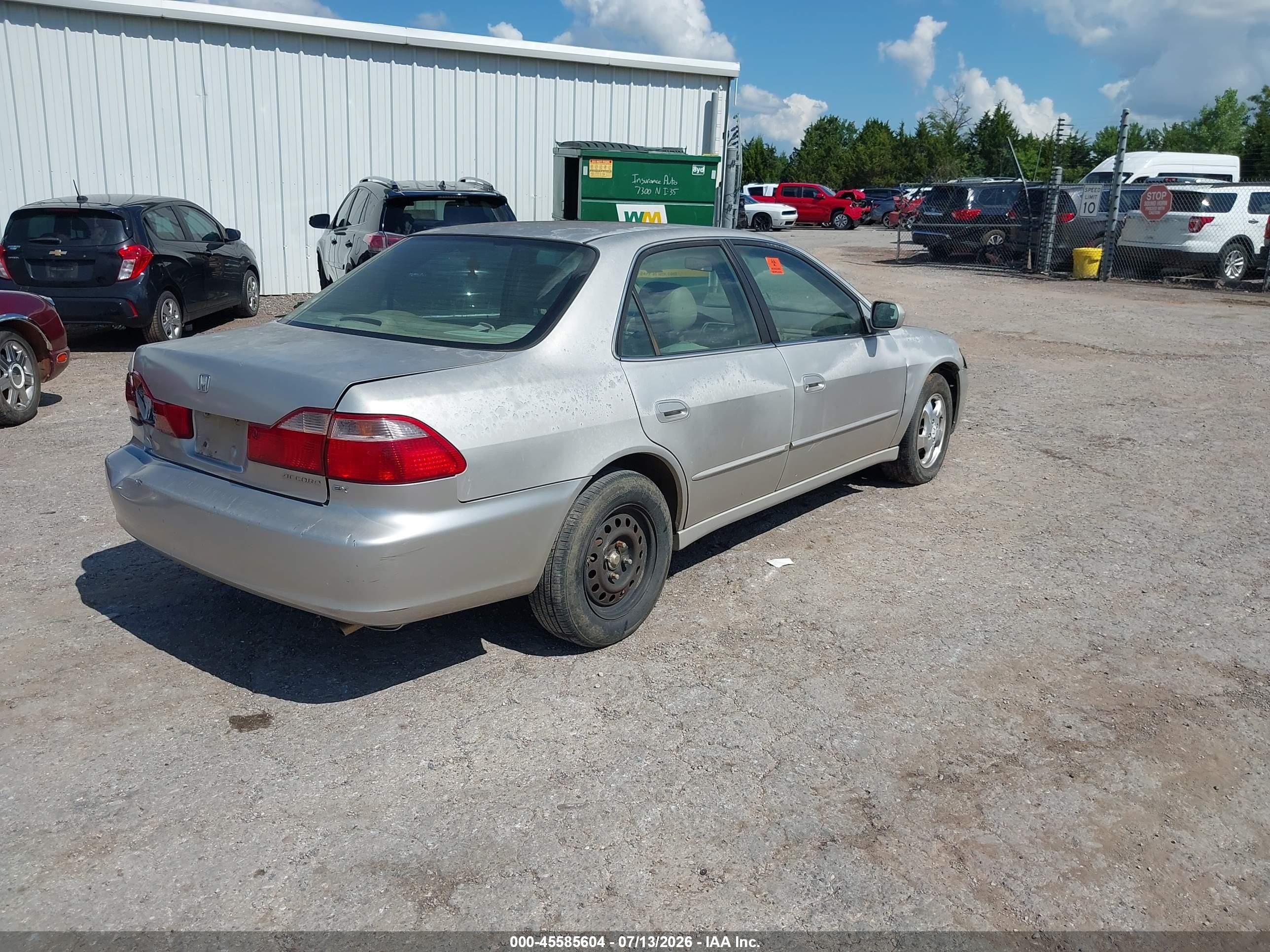 1999 Honda Accord Ex Tan vin: 1HGCG5651XA073411