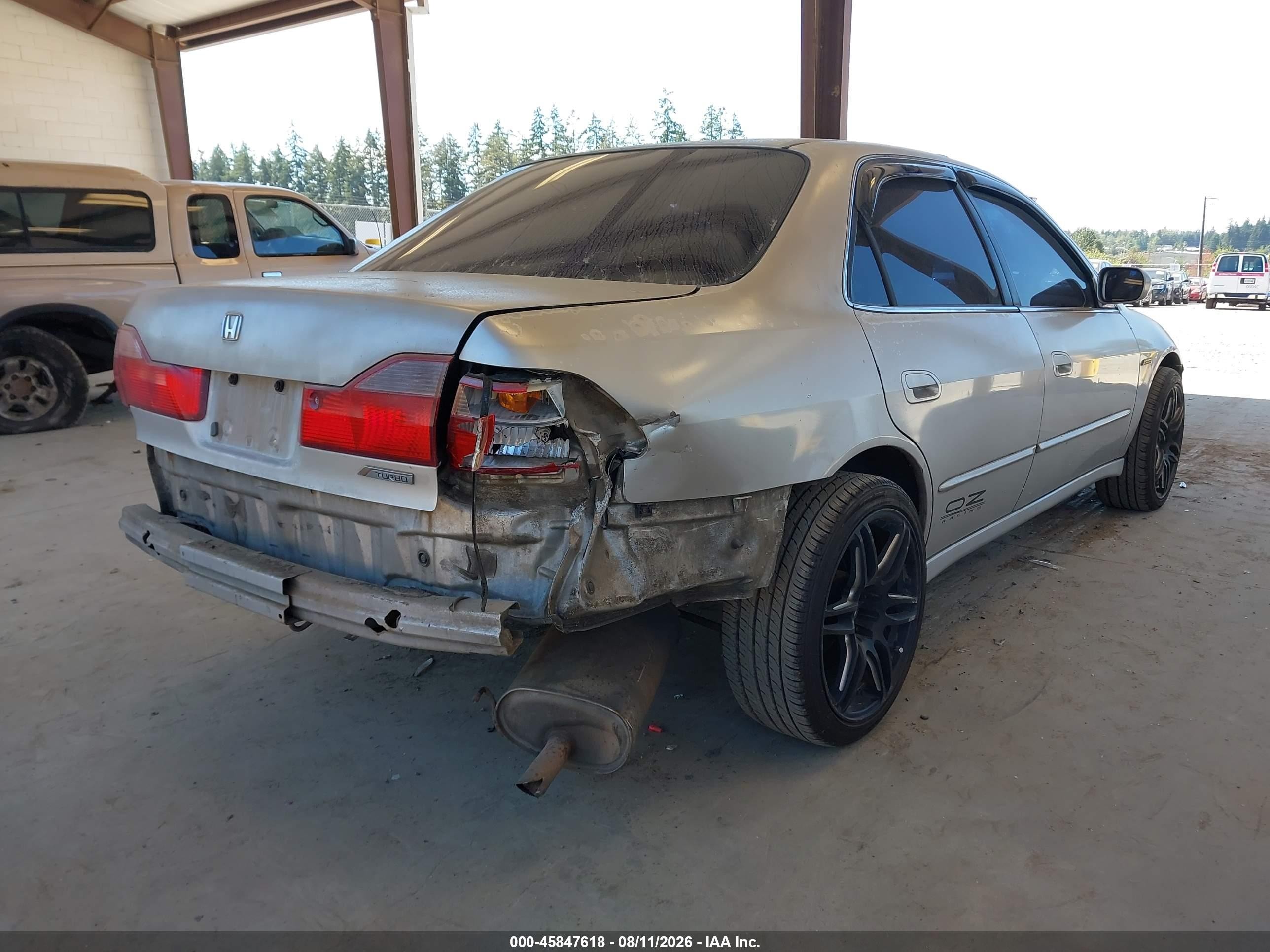1998 Honda Accord Ex Silver vin: 1HGCG5652WA234489
