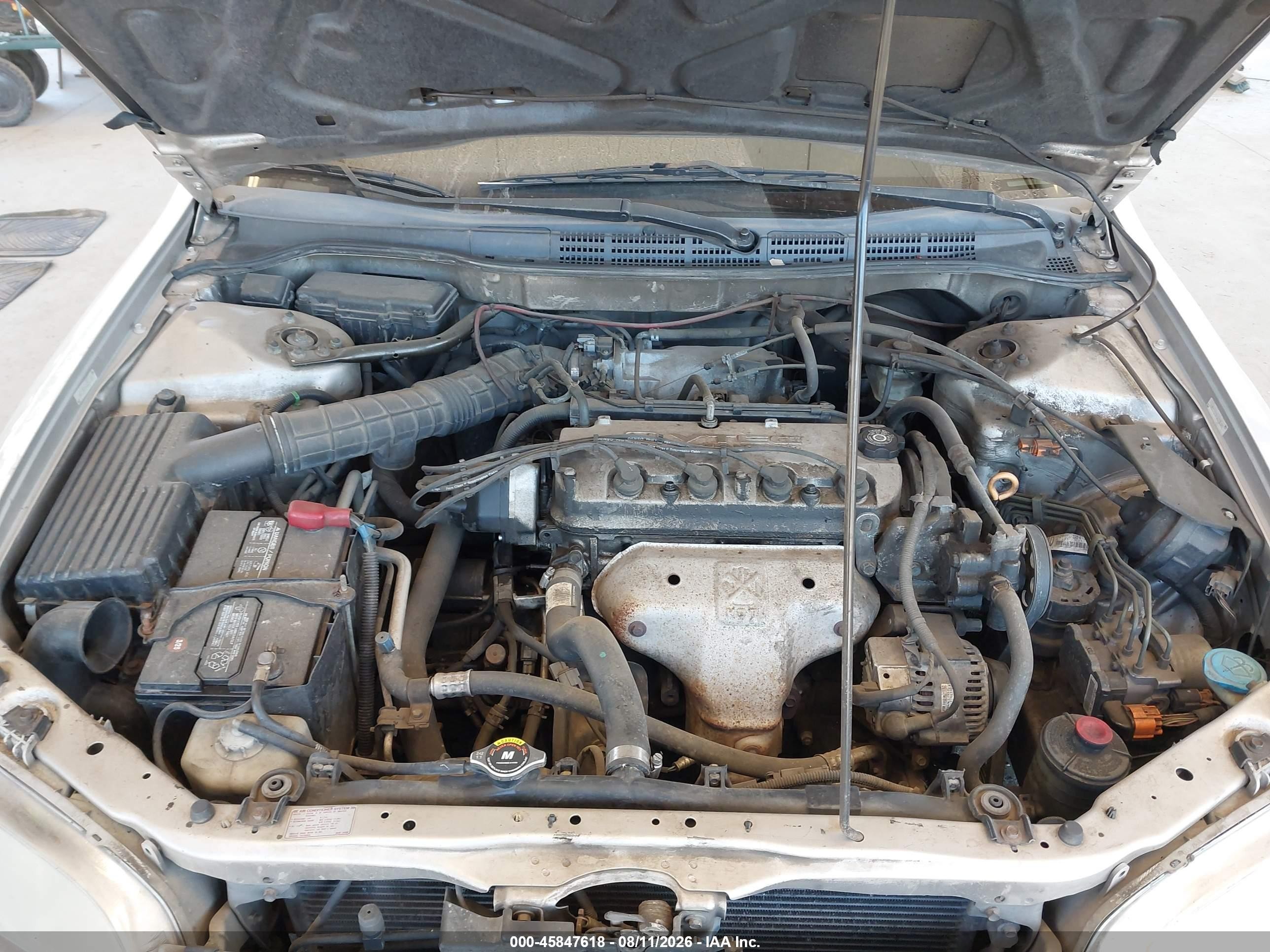 1998 Honda Accord Ex Silver vin: 1HGCG5652WA234489