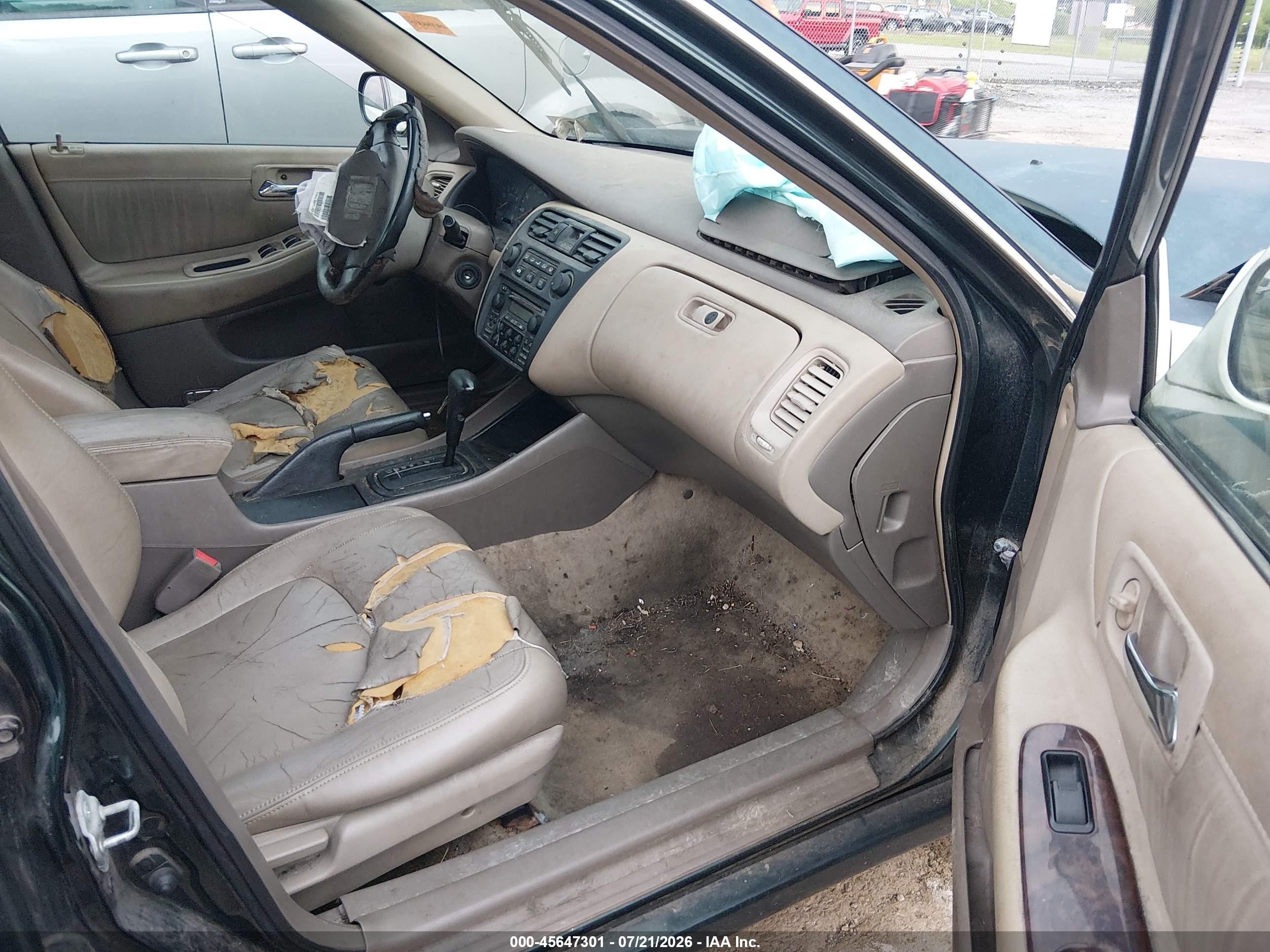 1998 Honda Accord Ex Green vin: 1HGCG5652WA260428