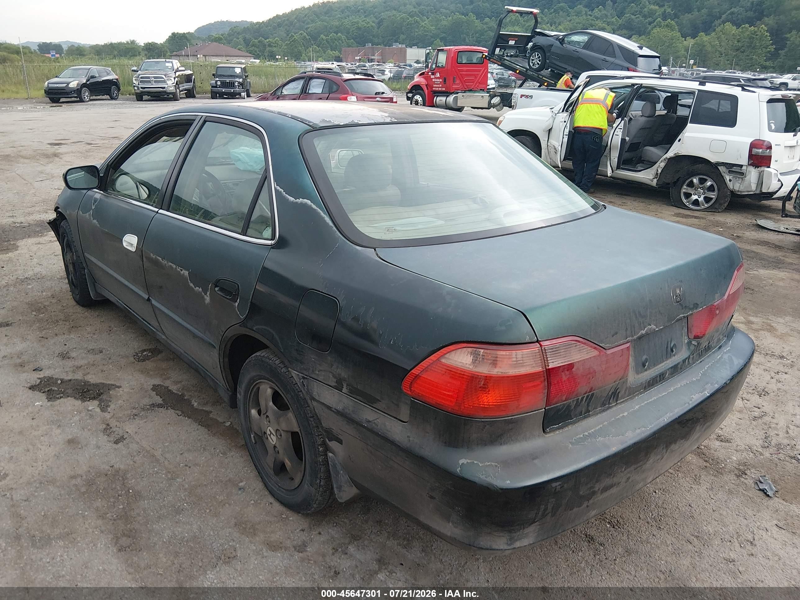 1998 Honda Accord Ex Green vin: 1HGCG5652WA260428
