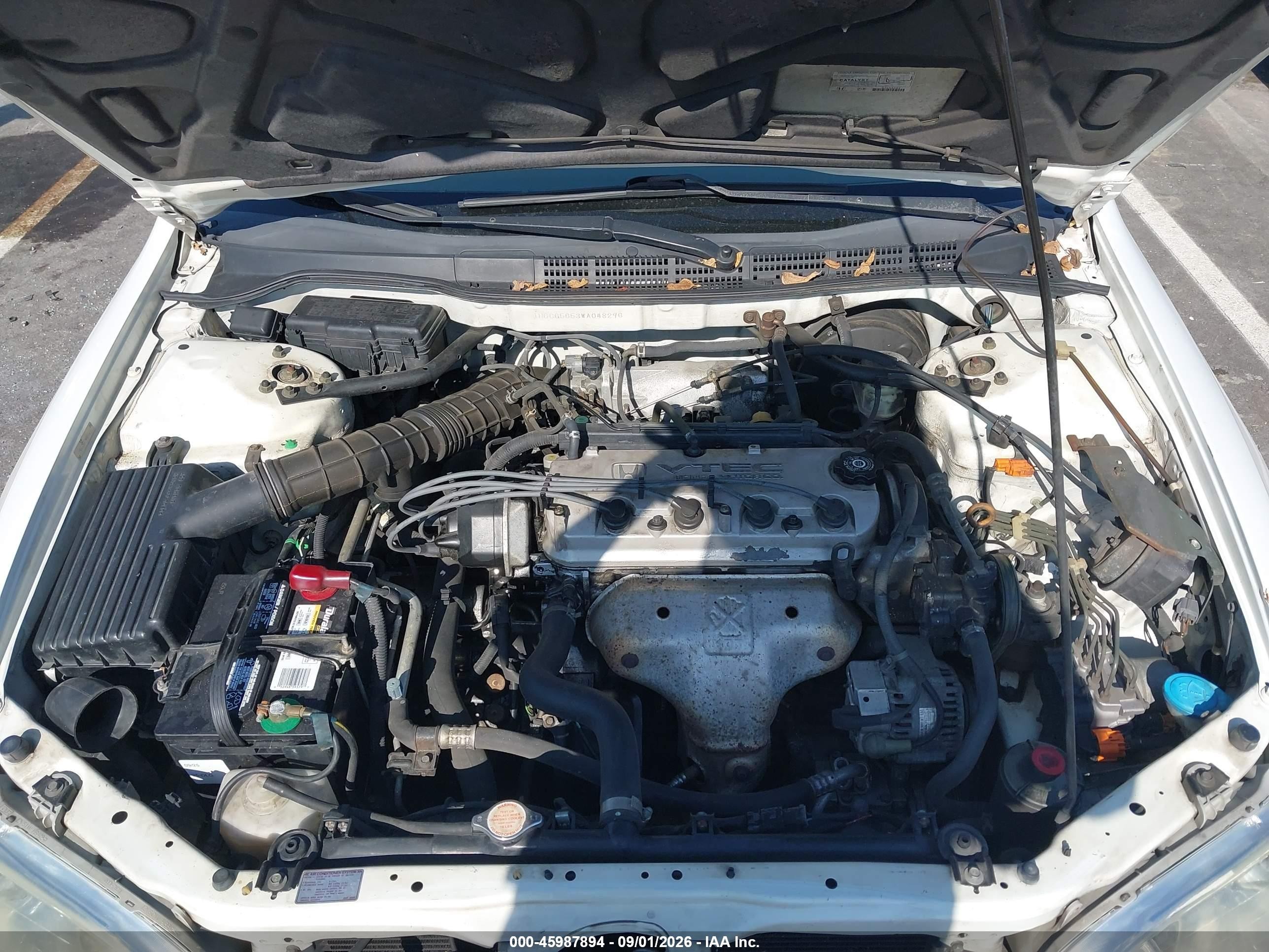 1998 Honda Accord Ex Белый vin: 1HGCG5653WA048296
