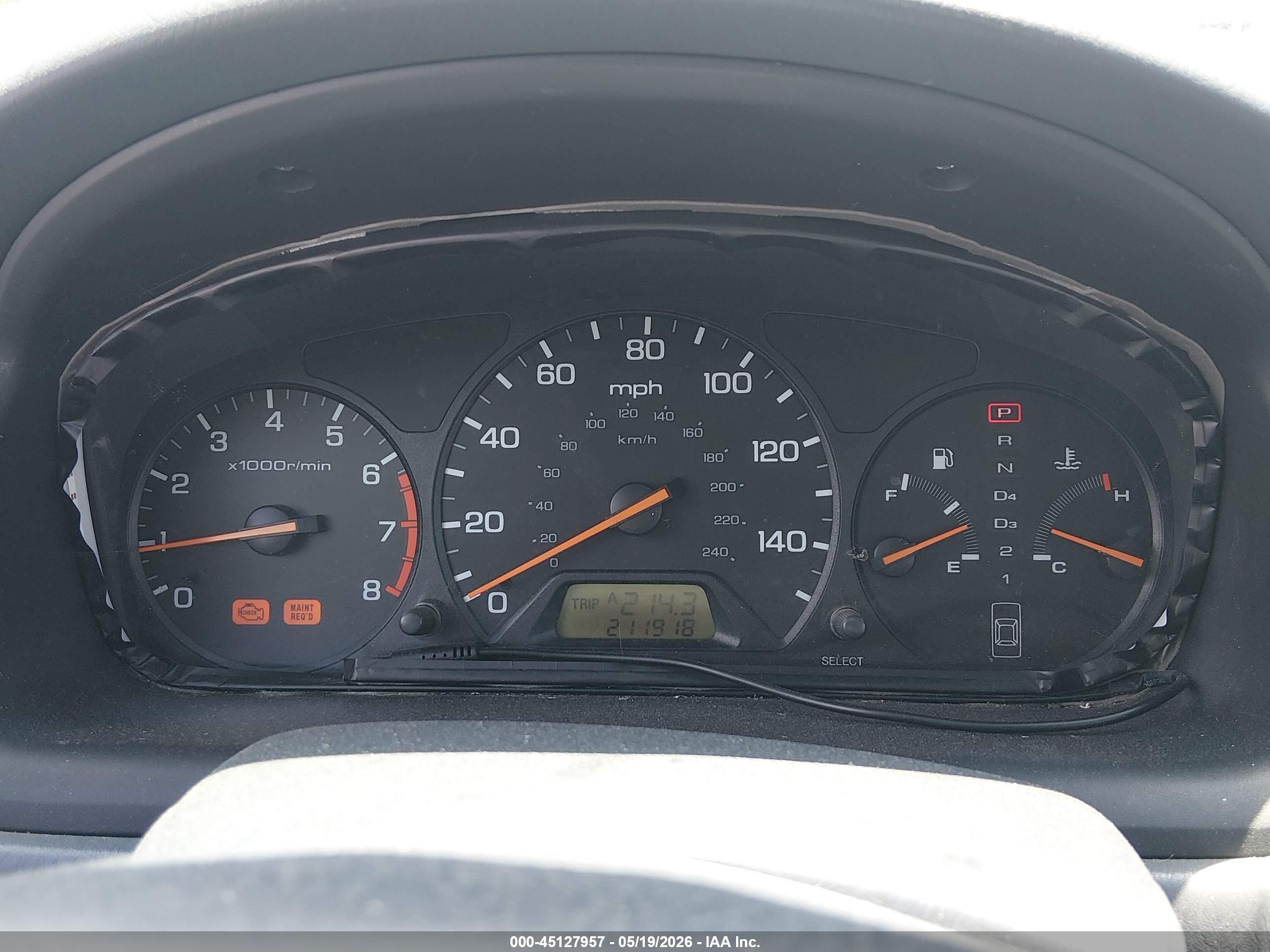 1998 Honda Accord Ex Silver vin: 1HGCG5653WA084943
