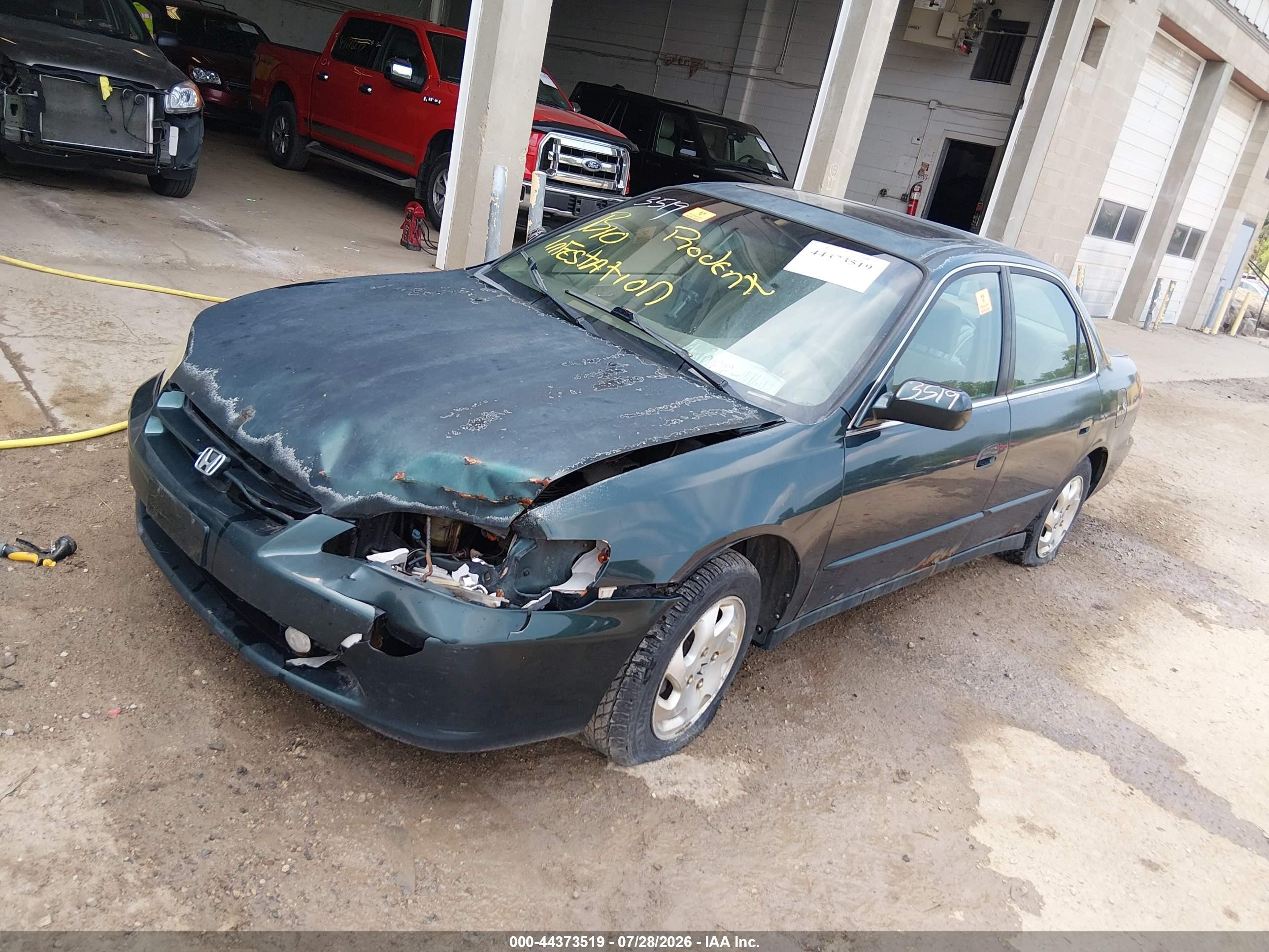 1998 Honda Accord Ex Green vin: 1HGCG5653WA187585