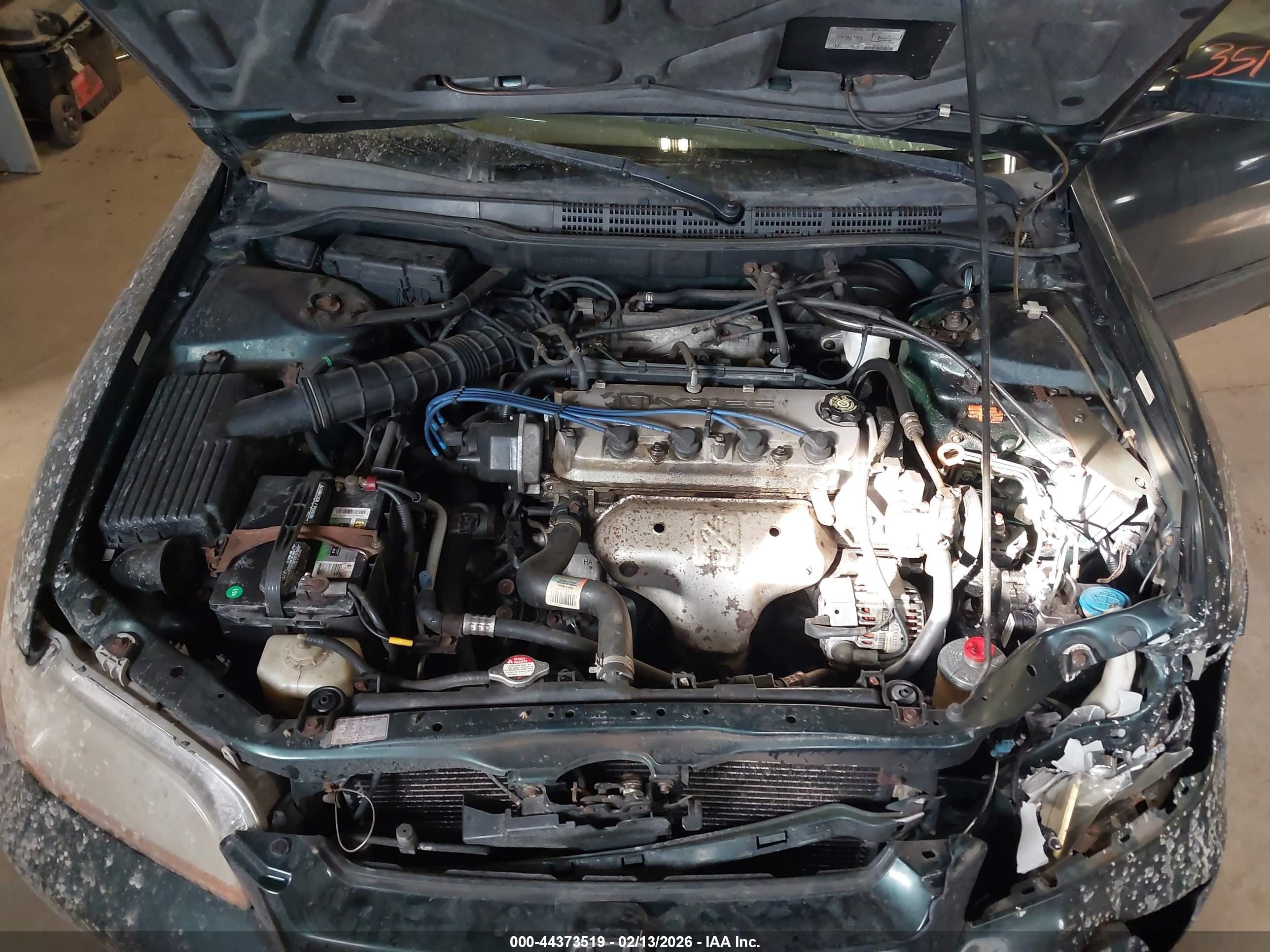 1998 Honda Accord Ex Green vin: 1HGCG5653WA187585