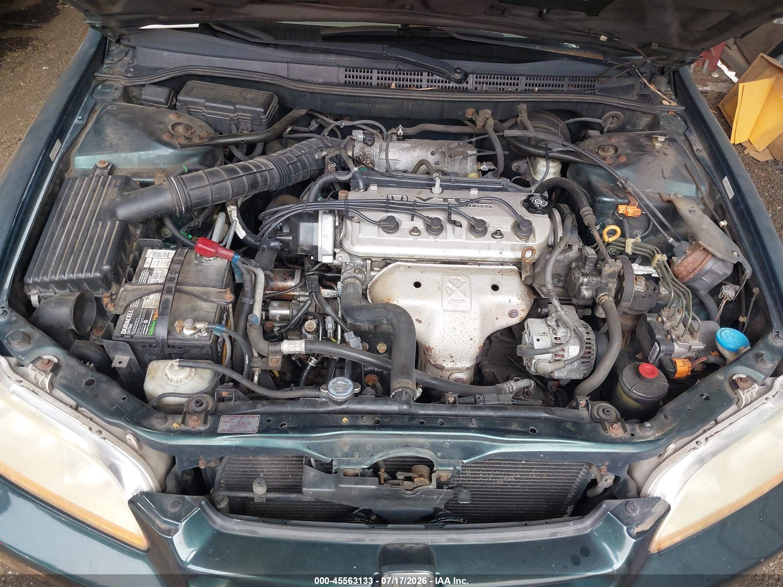 1998 Honda Accord Ex Green vin: 1HGCG5655WA186681