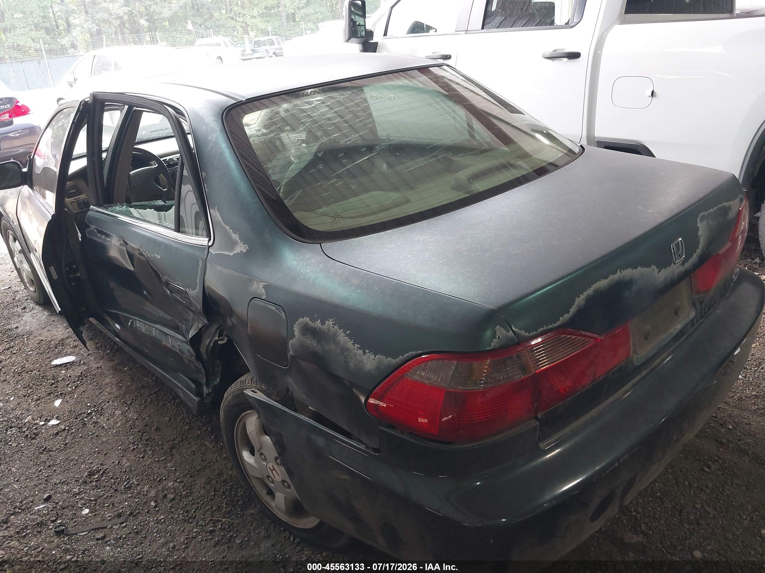 1998 Honda Accord Ex Green vin: 1HGCG5655WA186681