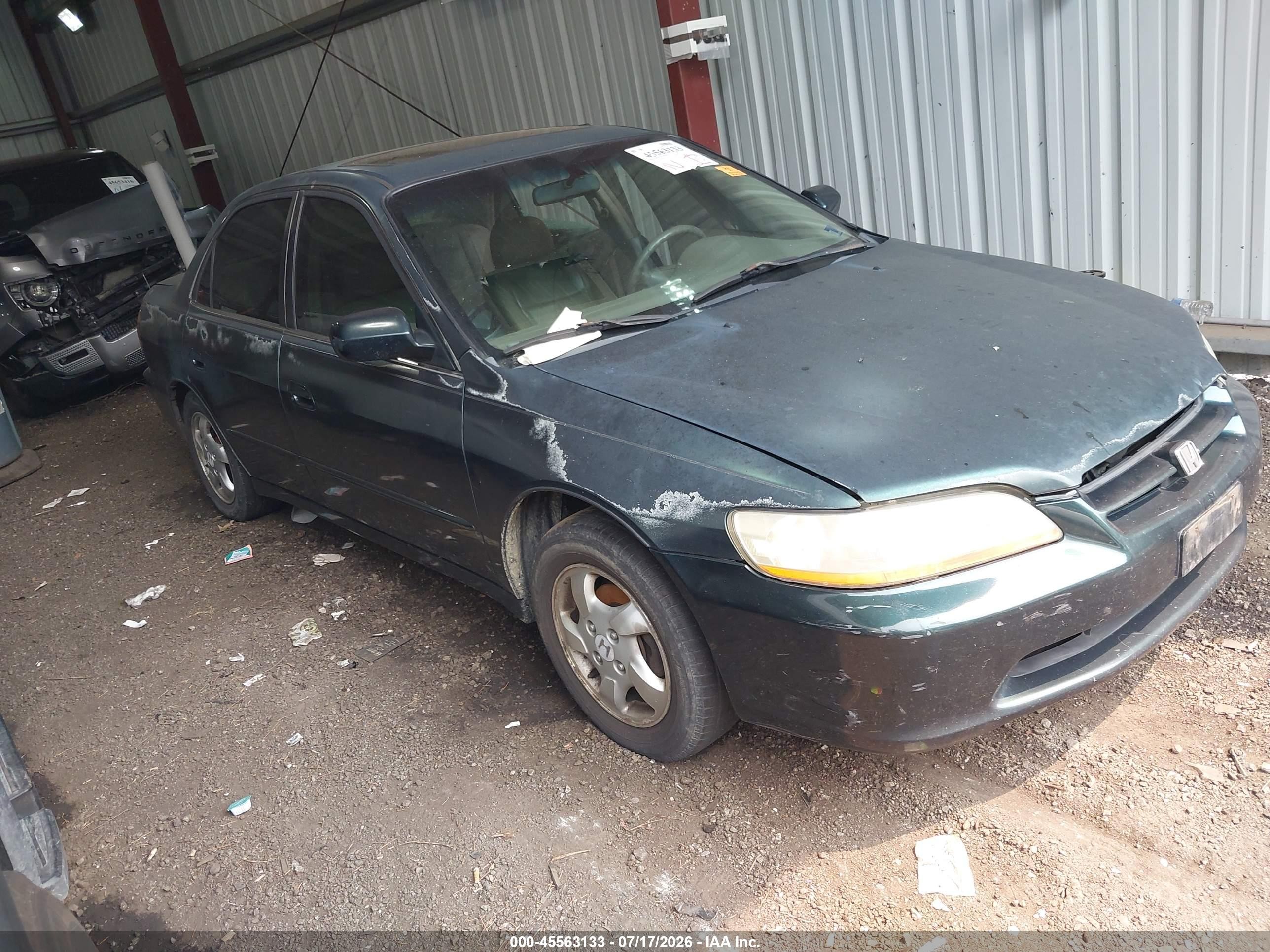 1998 Honda Accord Ex Green vin: 1HGCG5655WA186681