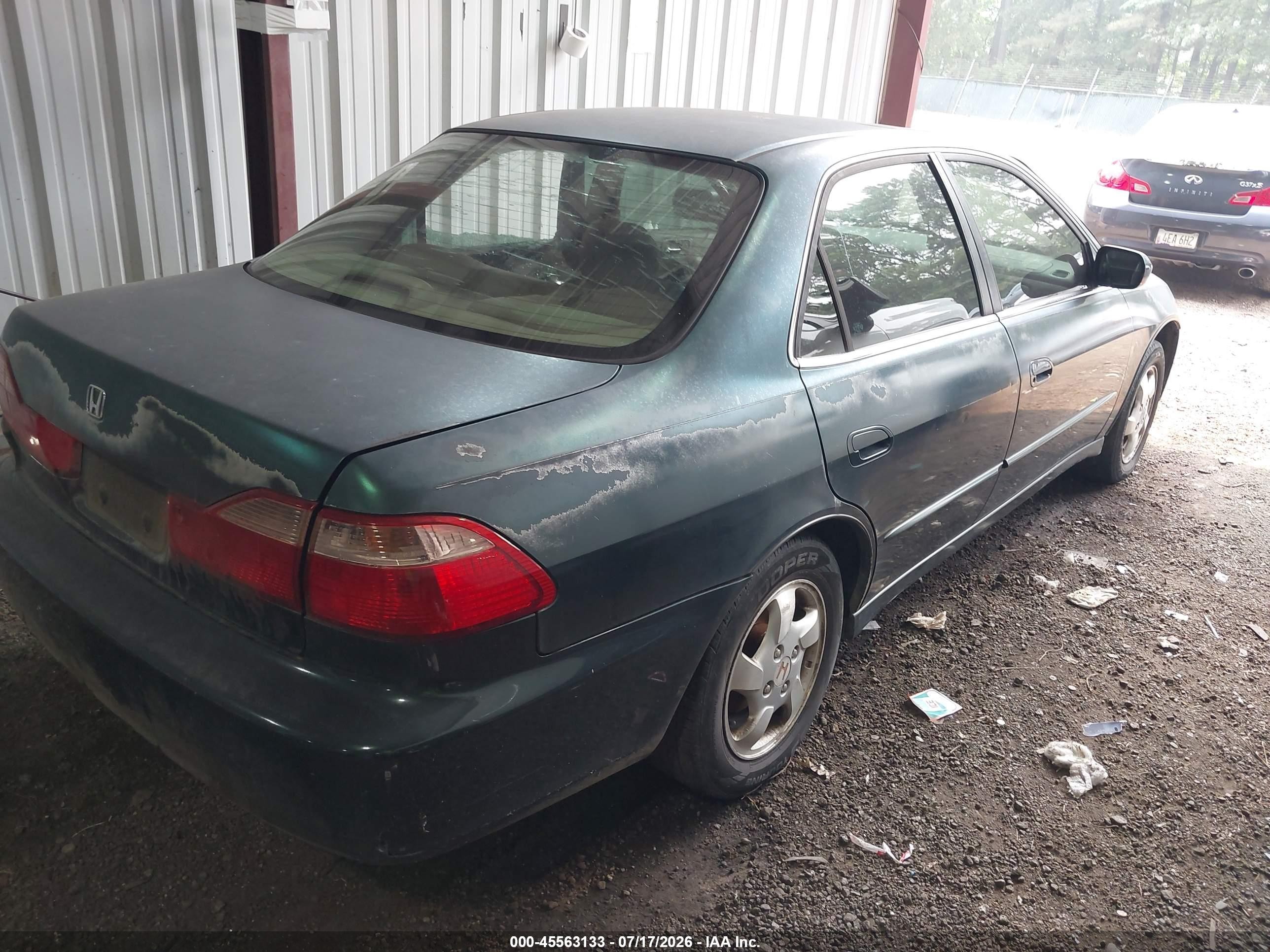 1998 Honda Accord Ex Green vin: 1HGCG5655WA186681