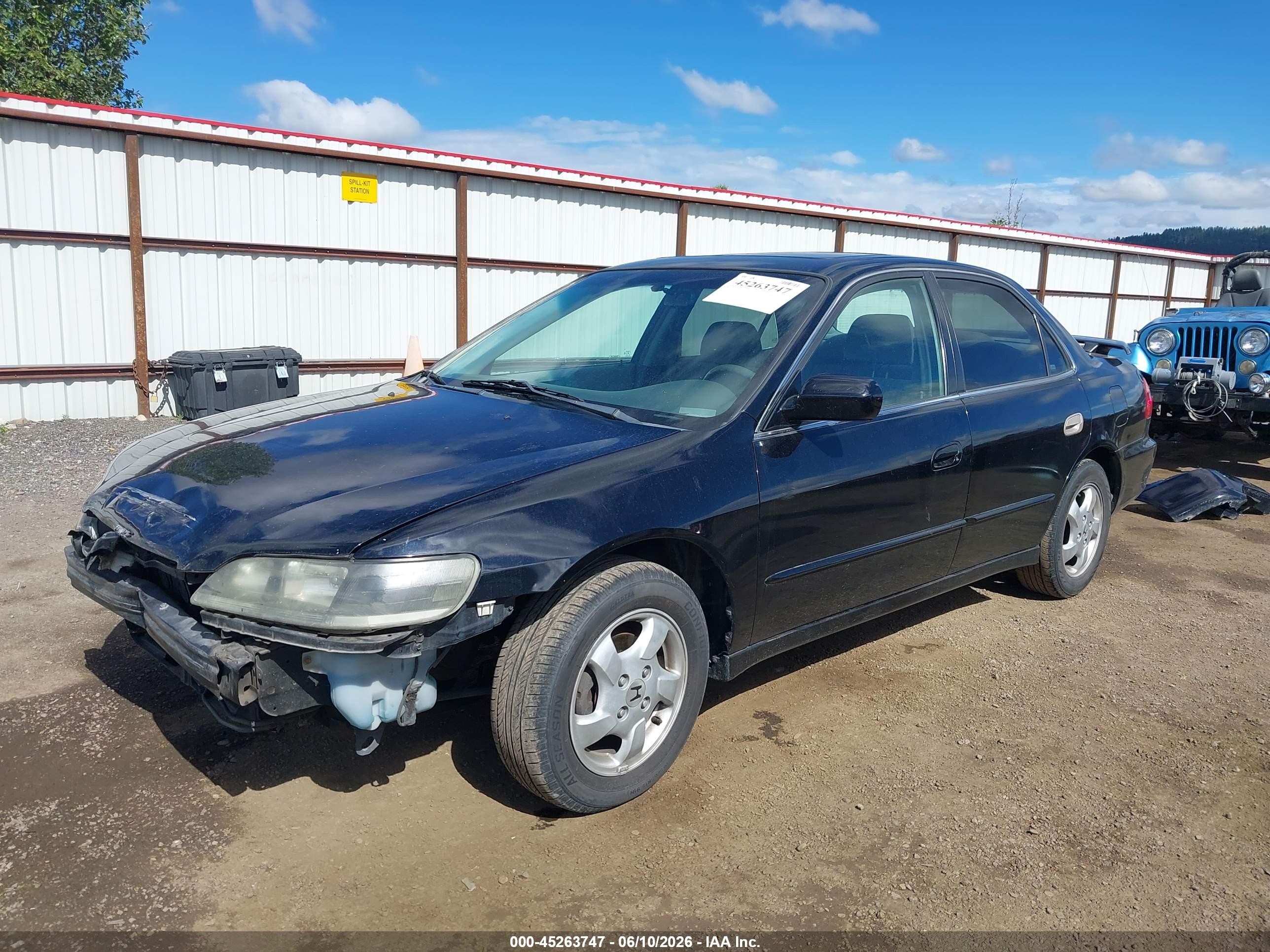 1998 Honda Accord Ex Black vin: 1HGCG5655WA265588